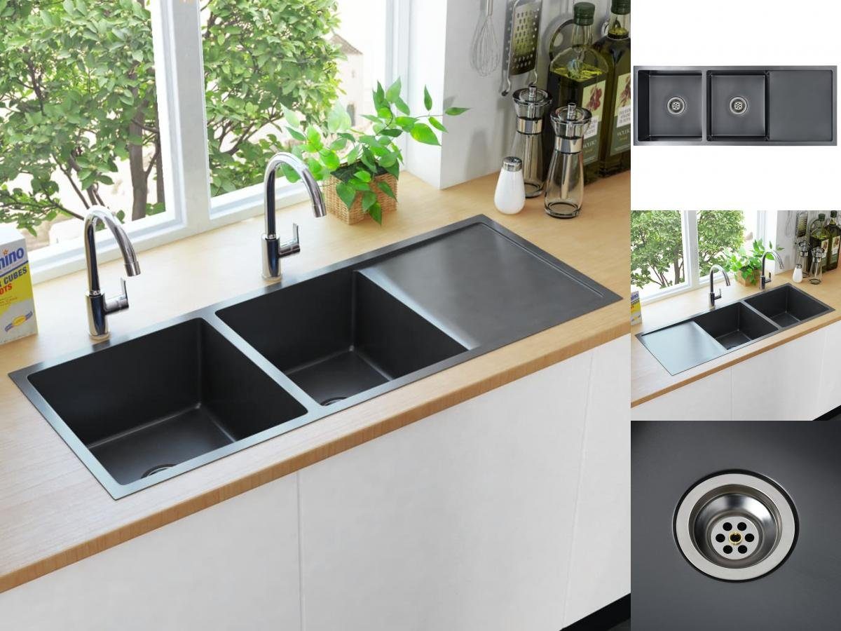 LQS Verlängerter Spülbecken-Flansch Mit Tiefem Sieb – Für 3-1/2 Zoll Standard-Ablaufloch | Goldener Tiefer Müllentsorgungsflansch
