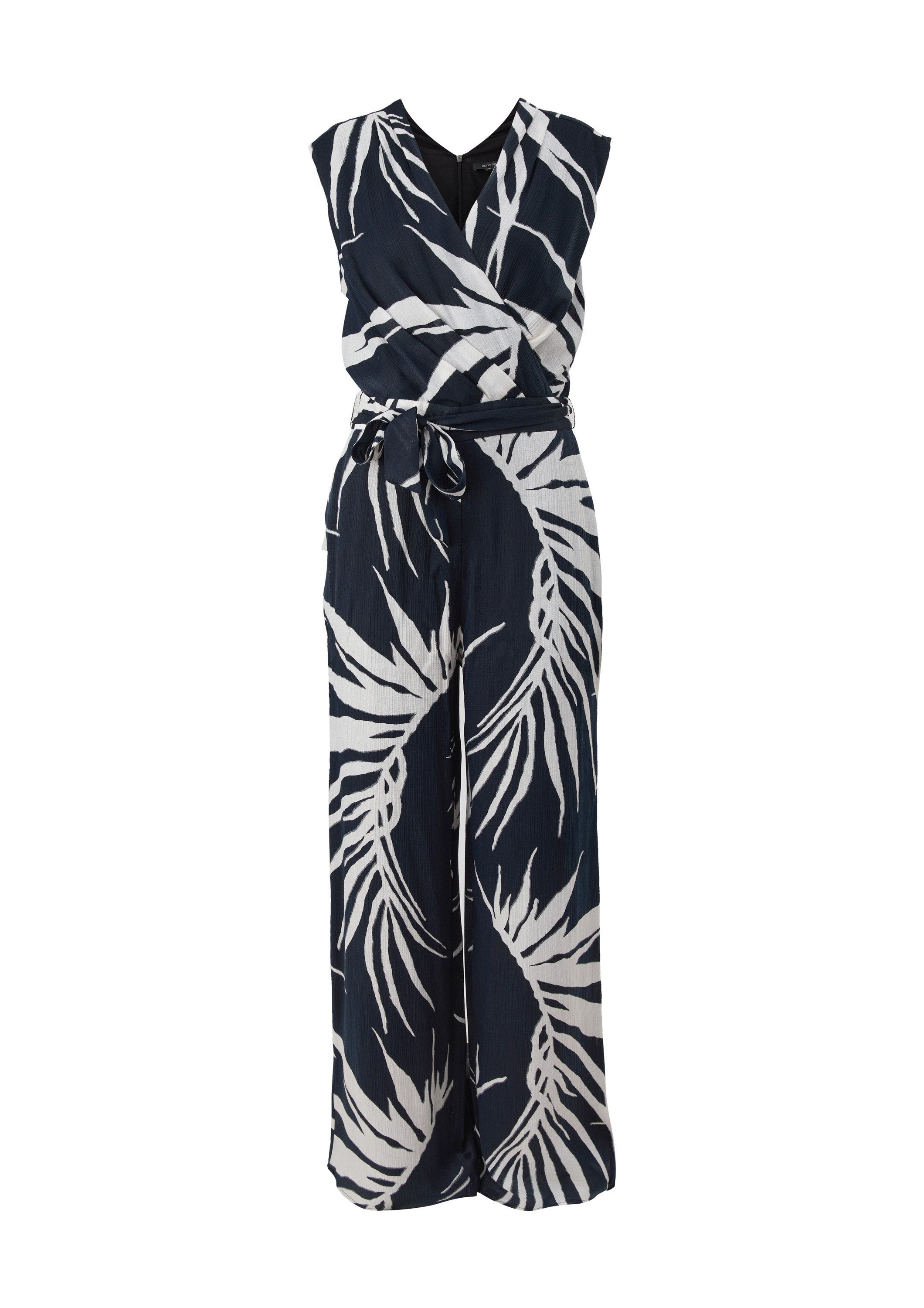 comma Jumpsuit Overall Jumpsuit aus Viskosemix günstig online kaufen