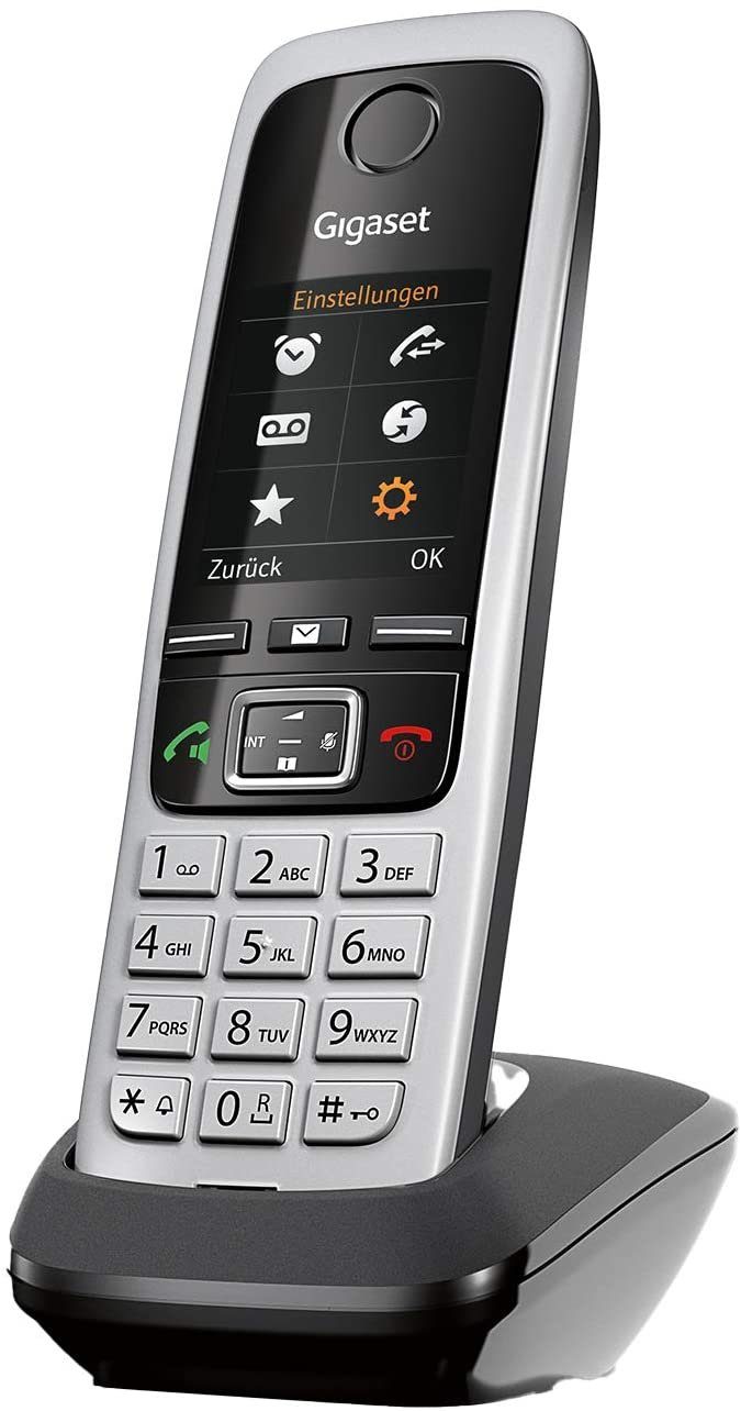 Gigaset Gigaset C430HX Schnurloses 2 DUO & TFT HD-Voice) in DECT-Mobilteile DECT-Telefon Freisprechfunktion Farbdisplay & mit (Mobilteile: - Ladeschale Klangqualität 2