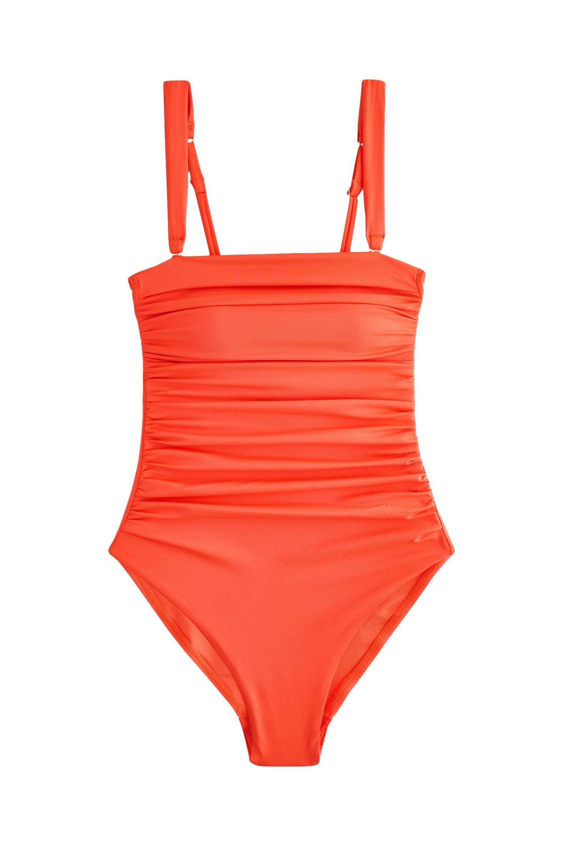 Next Badeanzug Bauchformender, geraffter Bandeau-Badeanzug (1-St) günstig online kaufen