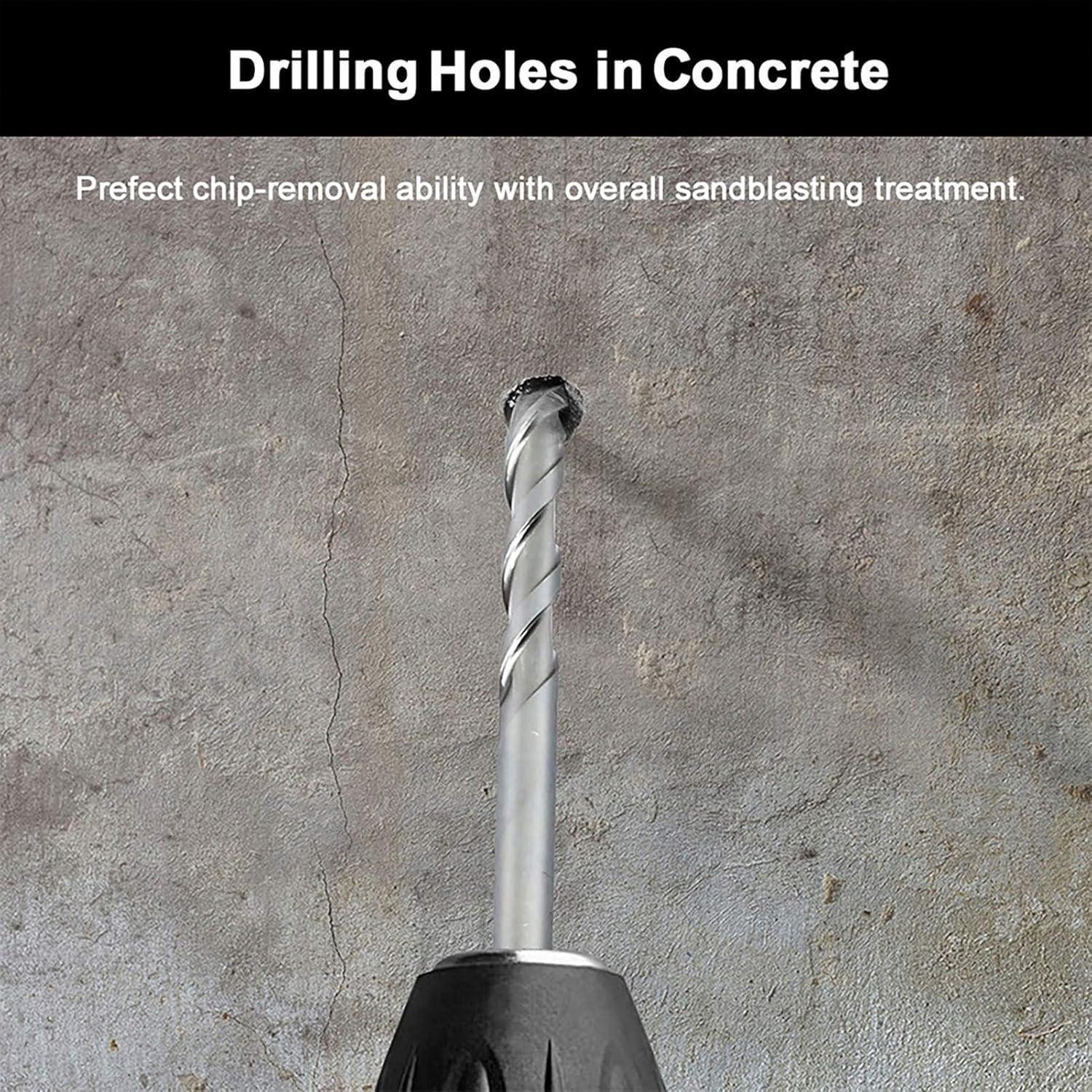 LuxusKollektion Bohrersatz Bohrersatz Beton Hartmetallspitze 3 4 5 6 7 8 9 Einheitsgröße Set 3