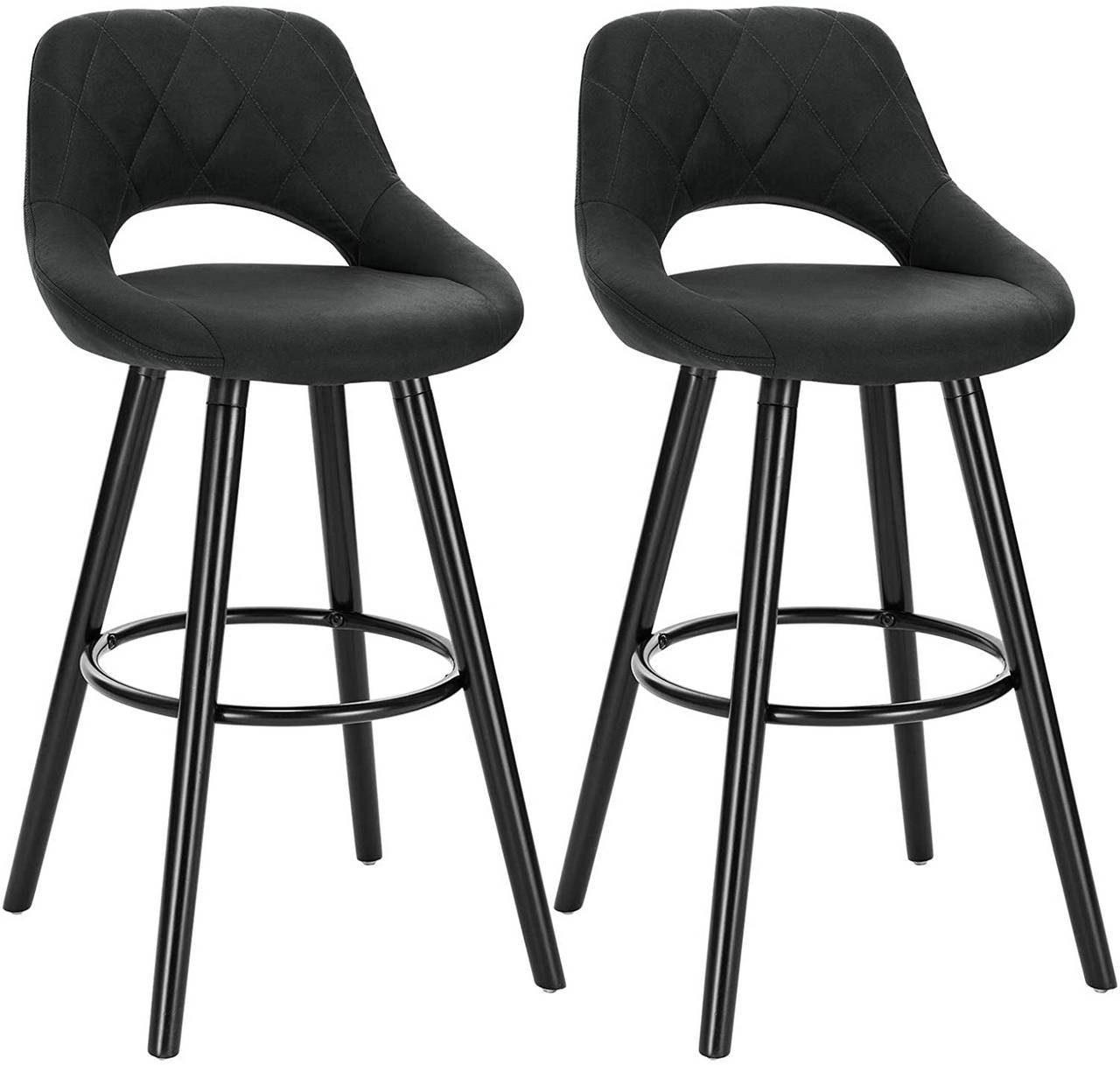 Woltu Barhocker (2 St), Barstuhl Tresenhocker mit Lehne und Fußstütze günstig online kaufen