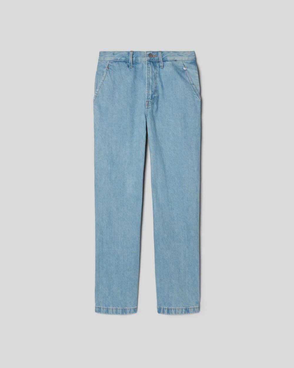 Everlane Bequeme Jeans Cinch Back Utility Jeans Damen Jeans Baumwolle Größe 29 Sunkissed Blue