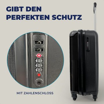 MuchoWow Handgepäckkoffer Löwe - Licht - Porträt, 4 Rollen, Reisetasche mit rollen, Handgepäck für Ferien, Trolley, Reisekoffer