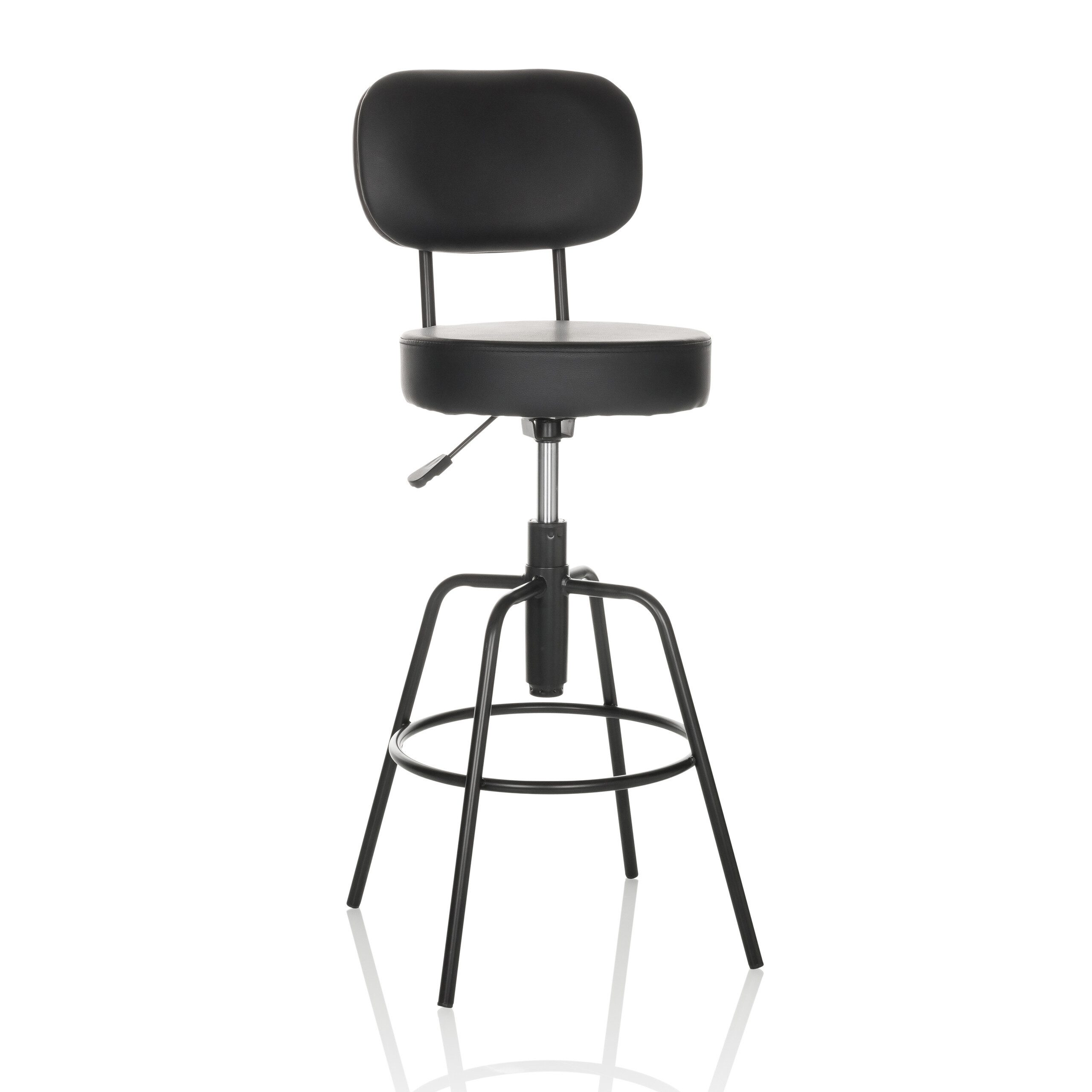 Barhocker Barhocker DISC HIGH Kunstleder ohne Armlehnen