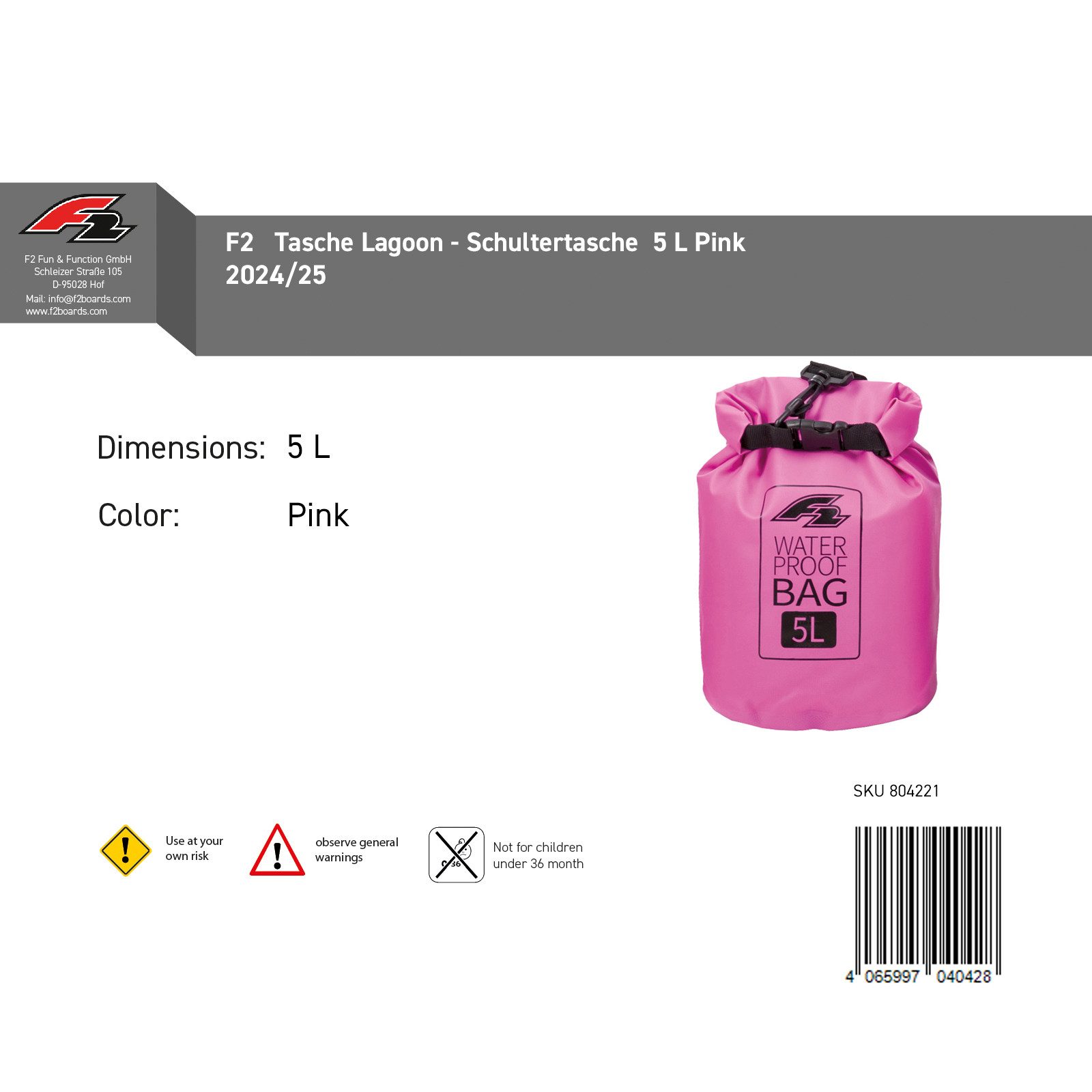 F2 Drybag F2 Tasche Lagoon - günstig online kaufen