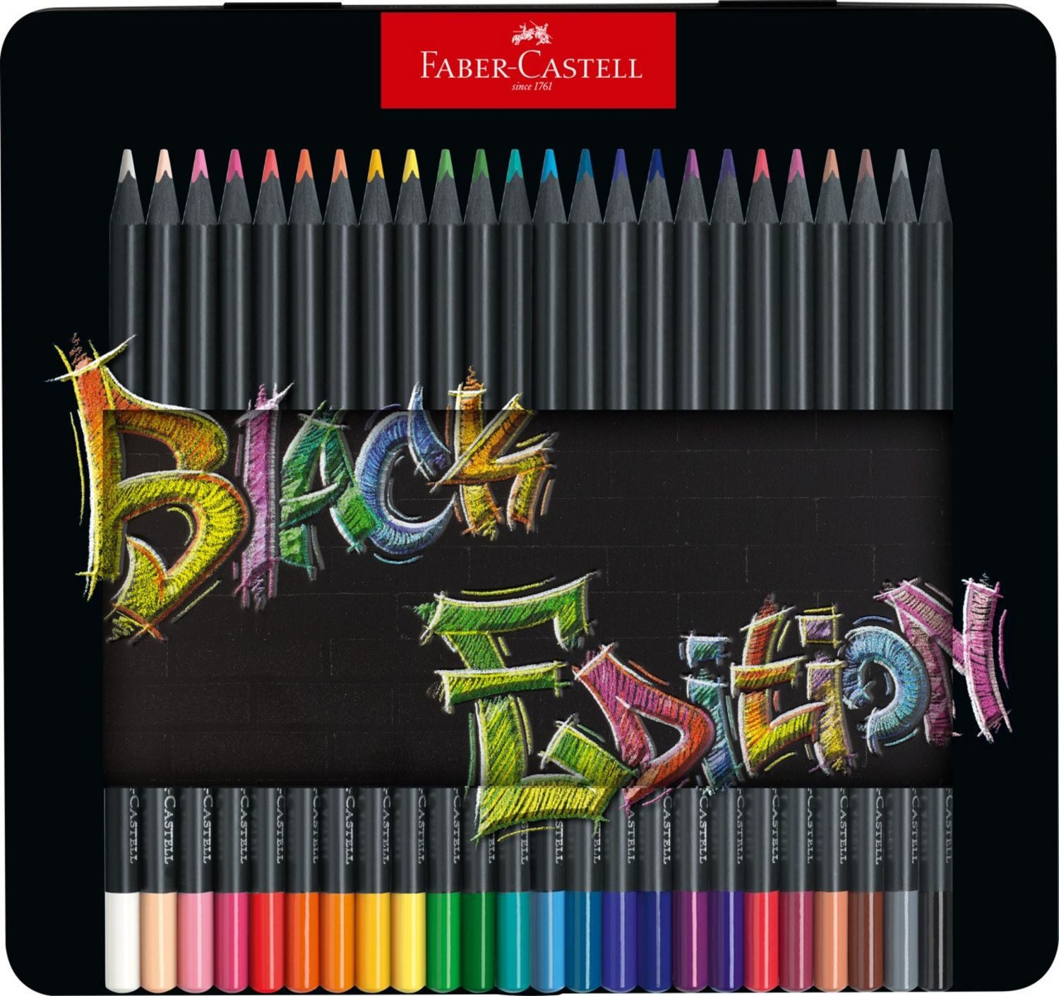 Faber-Castell Filzstift Faber-Castell Buntstifte Black Edition 24er Set