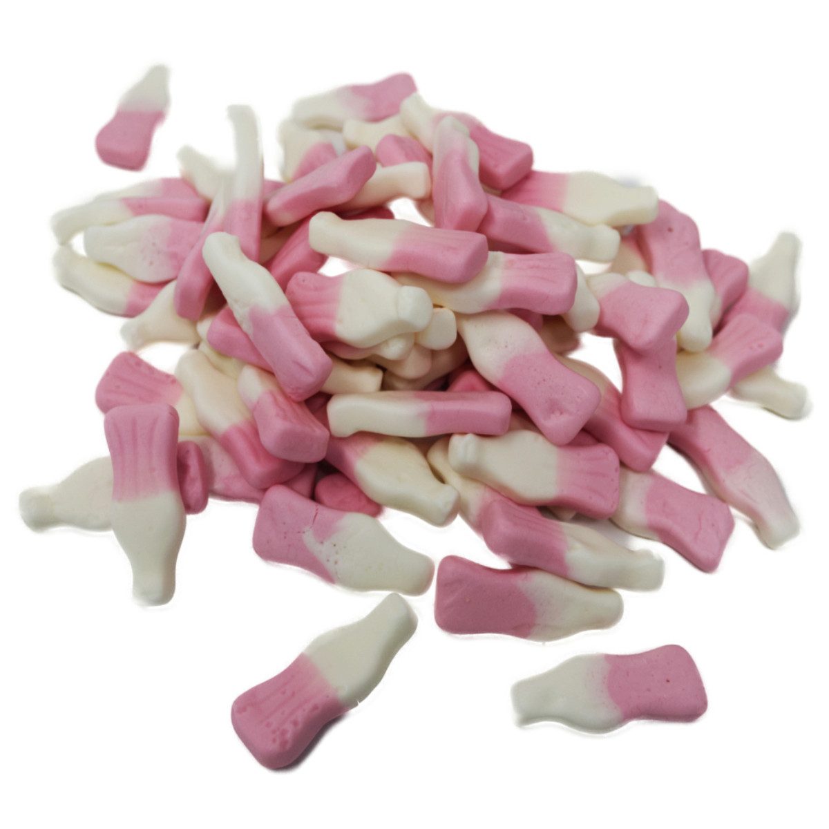 Fruchtgummi Bären & Co. Süßigkeit, Fruchtgummi Milchshake Flaschen weiche weiß rosa Bottles 175g
