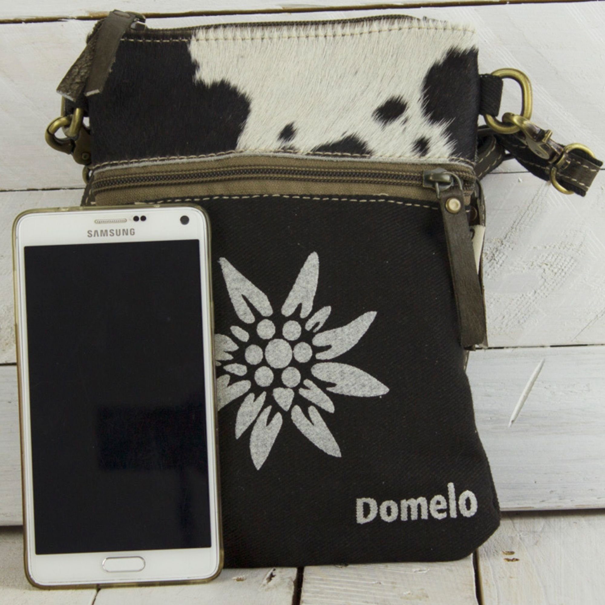Domelo Trachtentasche kleine mit Herz Aufdruck, Oktoberfest Tasche