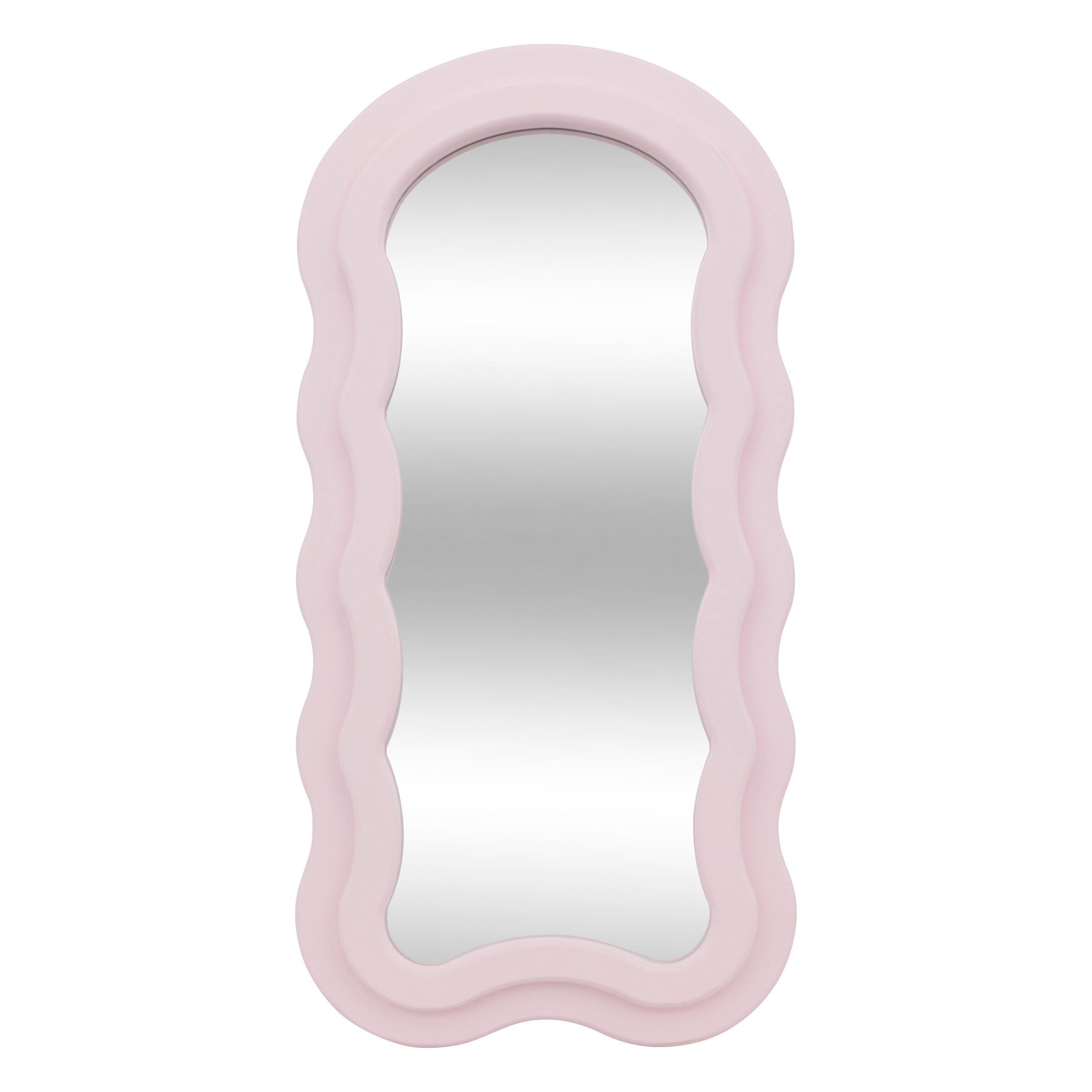 Atmosphera Créateur d'intérieur Babyspiegel Spiegel mit rosa Rüschenrahmen AYNA, 30 x 60 cm