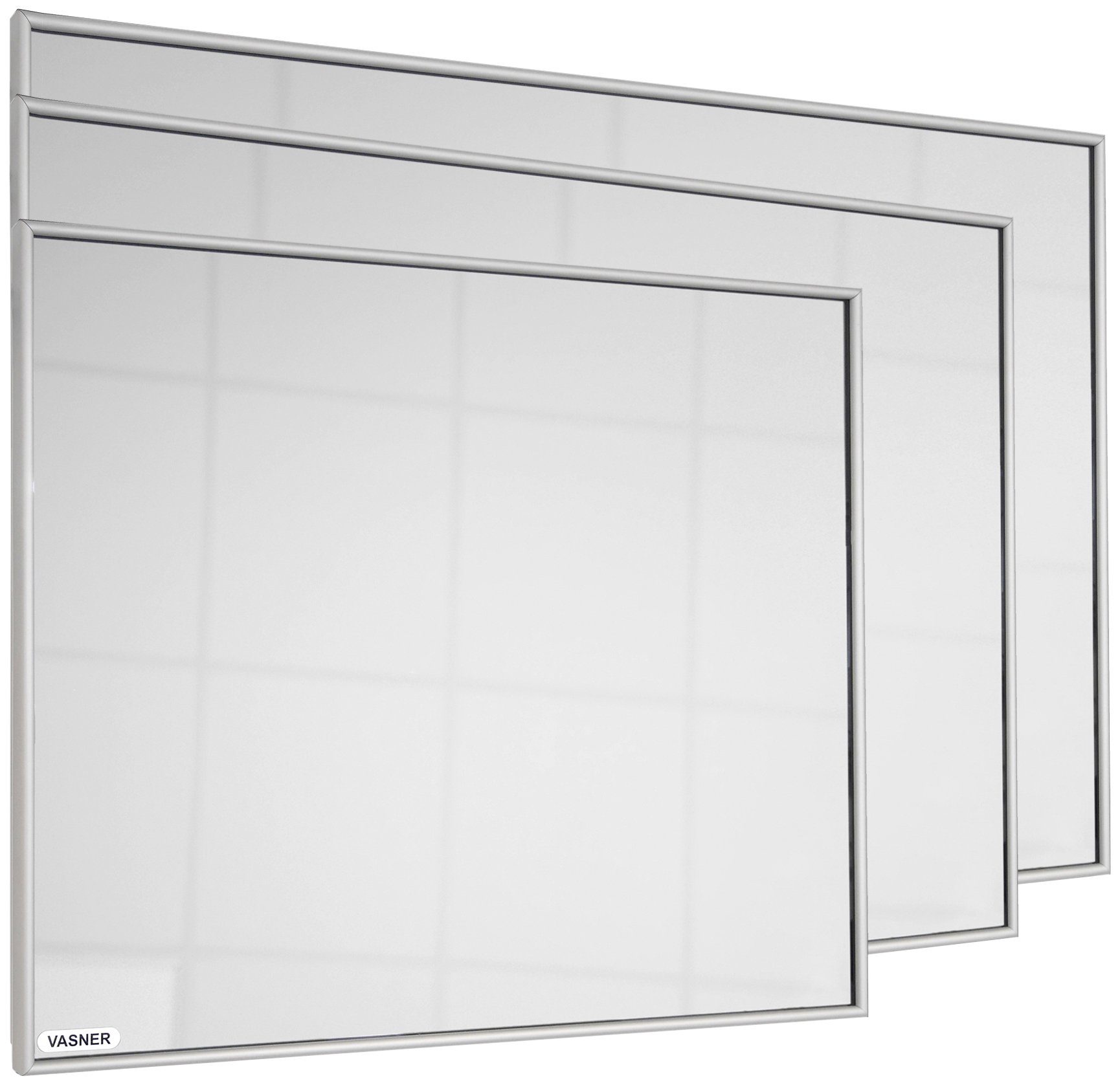 Zipris mit 400 Vasner Spiegelheizung S 400, Aluminium-Rahmen Infrarotheizung W,