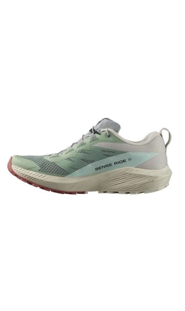 Salomon Sense Ride 5 beige/blau/mint Damen Laufschuh