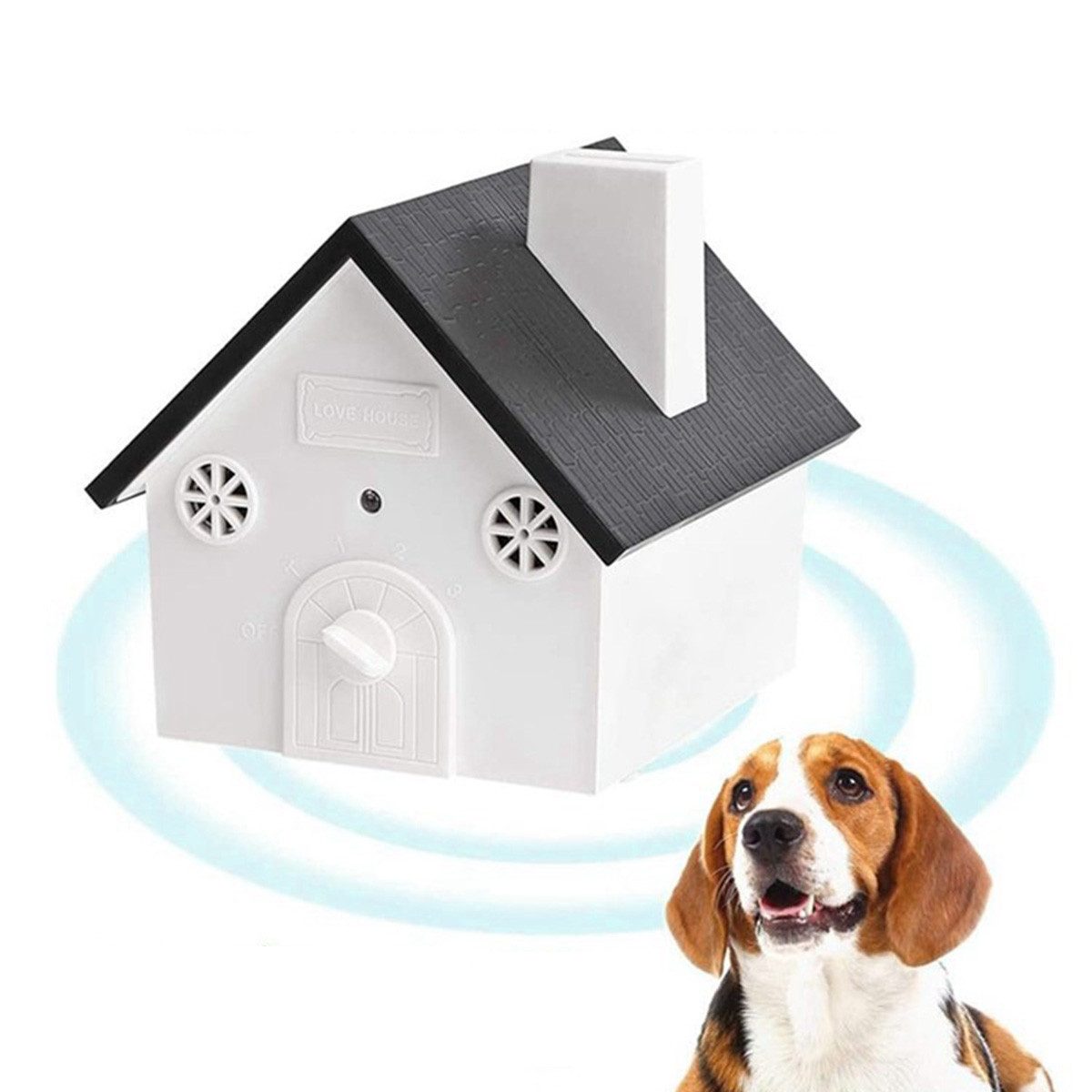 Novzep elektronischer Bissanzeiger Anti-Bell-Gerät, automatische Hundekontrollgeräte mit 3 Modi, wasserdichte, wiederaufladbarer Ultraschall für Hunde