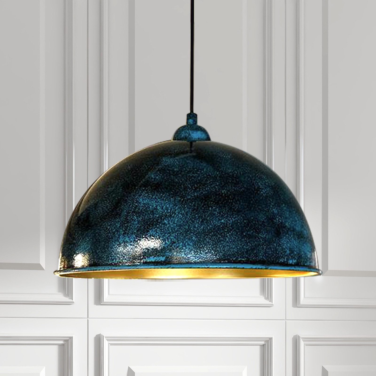 Bamyum Pendelleuchte Bamyum Pendelleuchte Ø30cm Vintage Metall Lampe günstig online kaufen