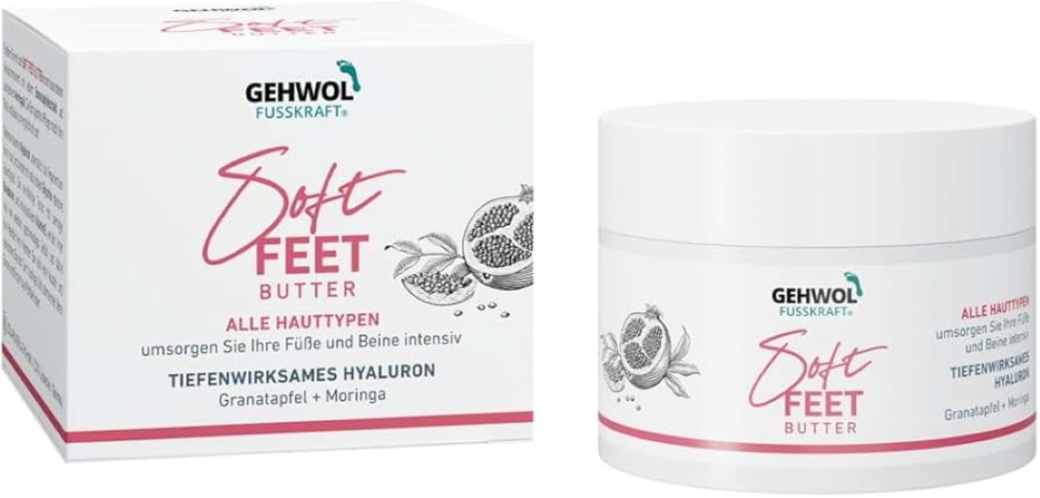 Fußcreme GEHWOL FUSSKRAFT *Soft Feet Butter* Granatapfel&Moringa