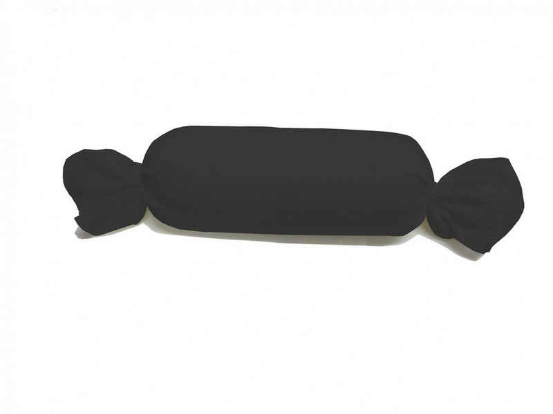 Kissenbezüge für Nackenrolle 15x40 cm, 40 verschiedene Farben, DUKAL (1 Stück), aus hochwertigem Doppel-Jersey, mit Bändelverschluss, Made in Germany