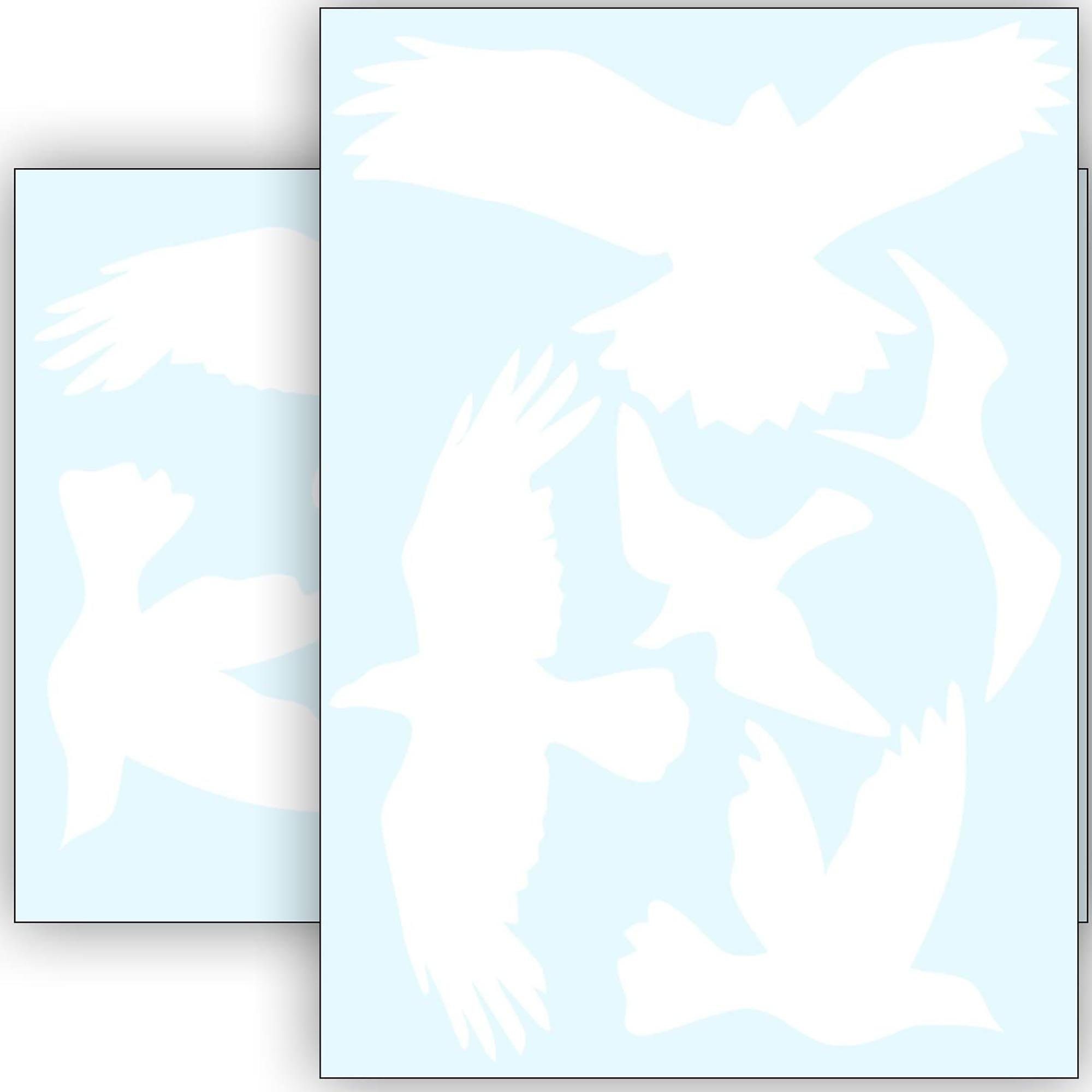 WANDKIND Aufkleber Vogelschutz und Fensterschutz - 10 Sticker - Schutz vor Vogelschlag, Selbstklebend