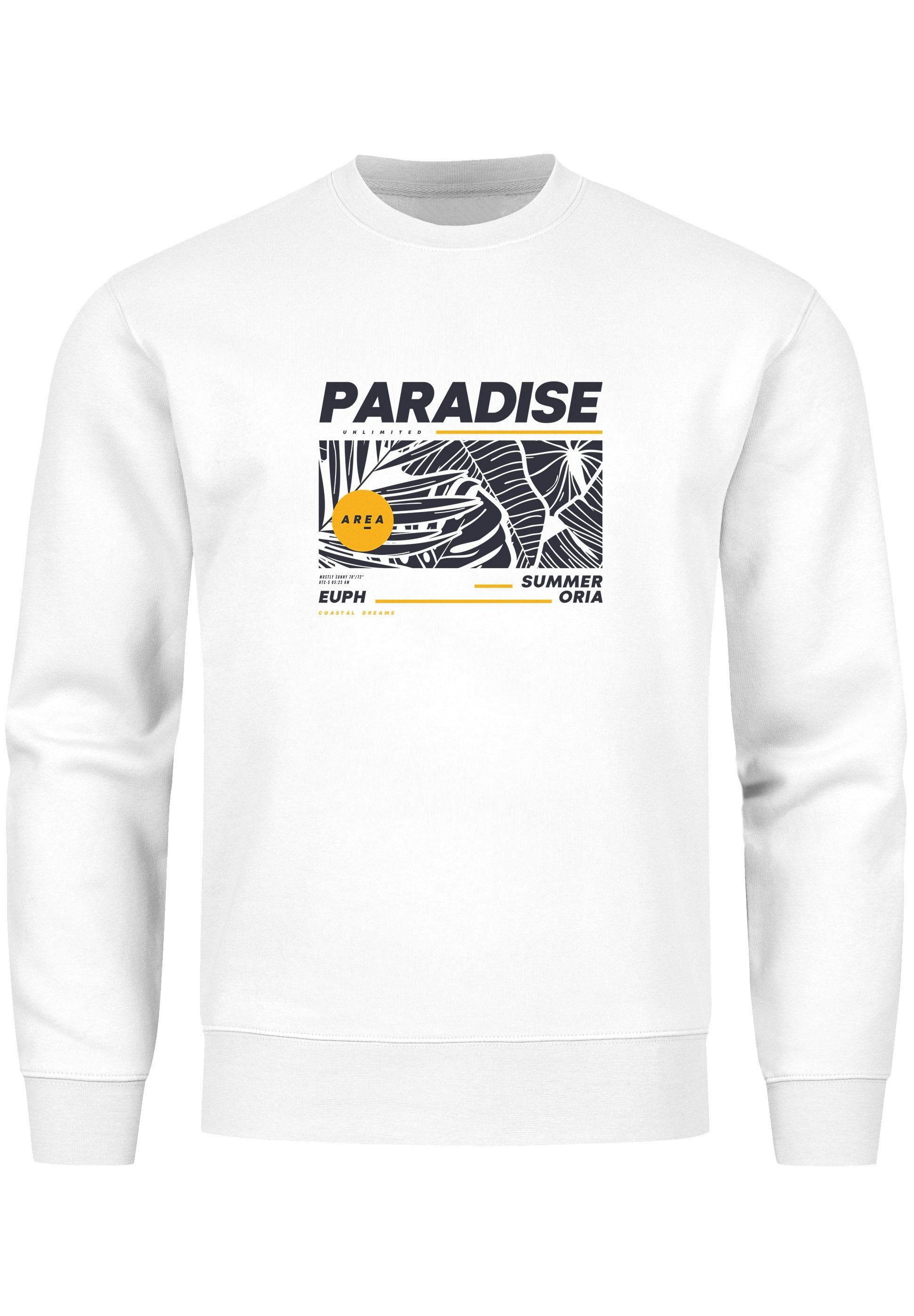 Sweatshirt Sweatshirt Herren Paradise Unlimited Sommer Rundhals-Pullover Fashion