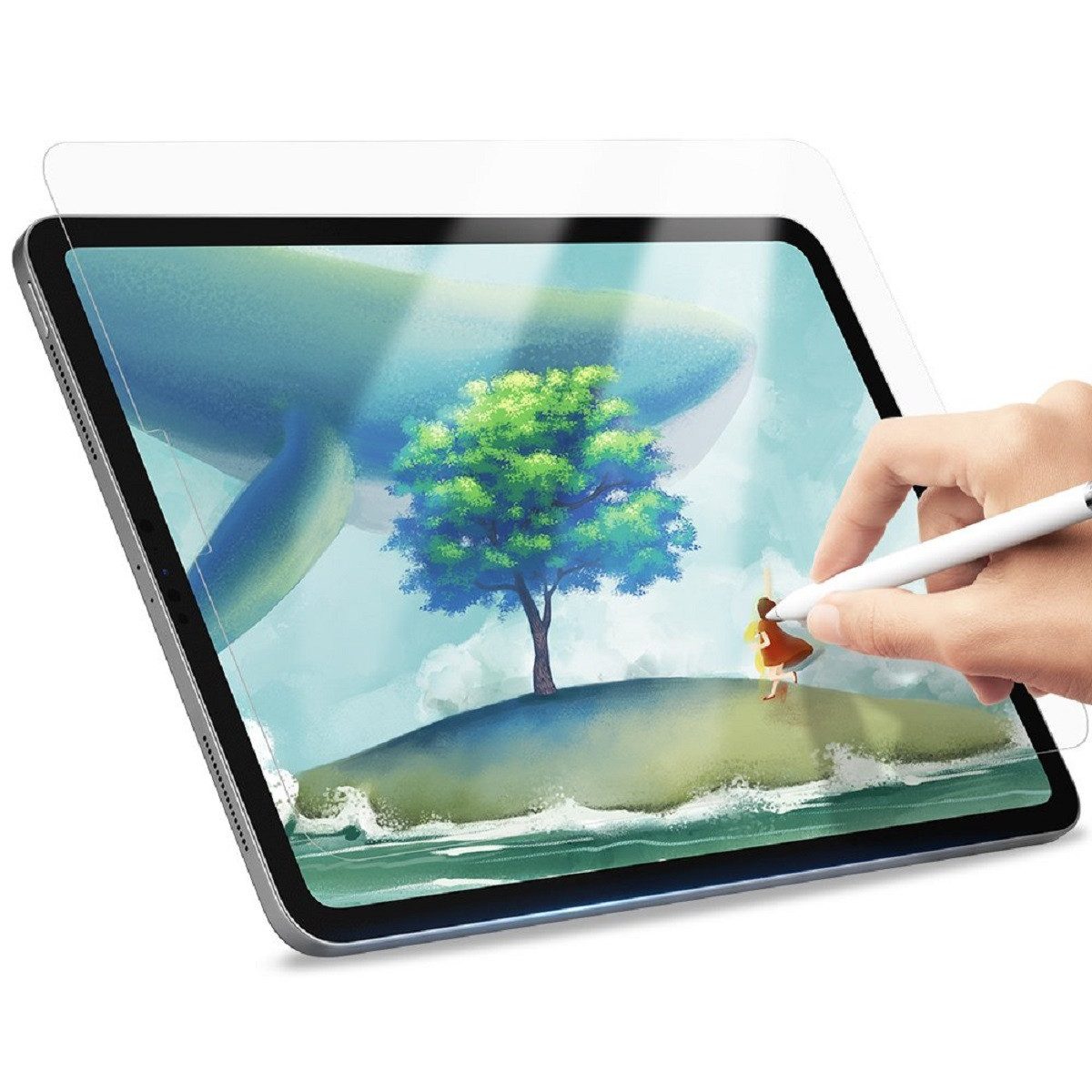 COFI 1453 Displayschutzfolie Film Papier zum Zeichnen auf dem Tablet Schutz PET-Folie für Samsung Galaxy Tab A11 8,7 Zoll 2025, 1 Stück