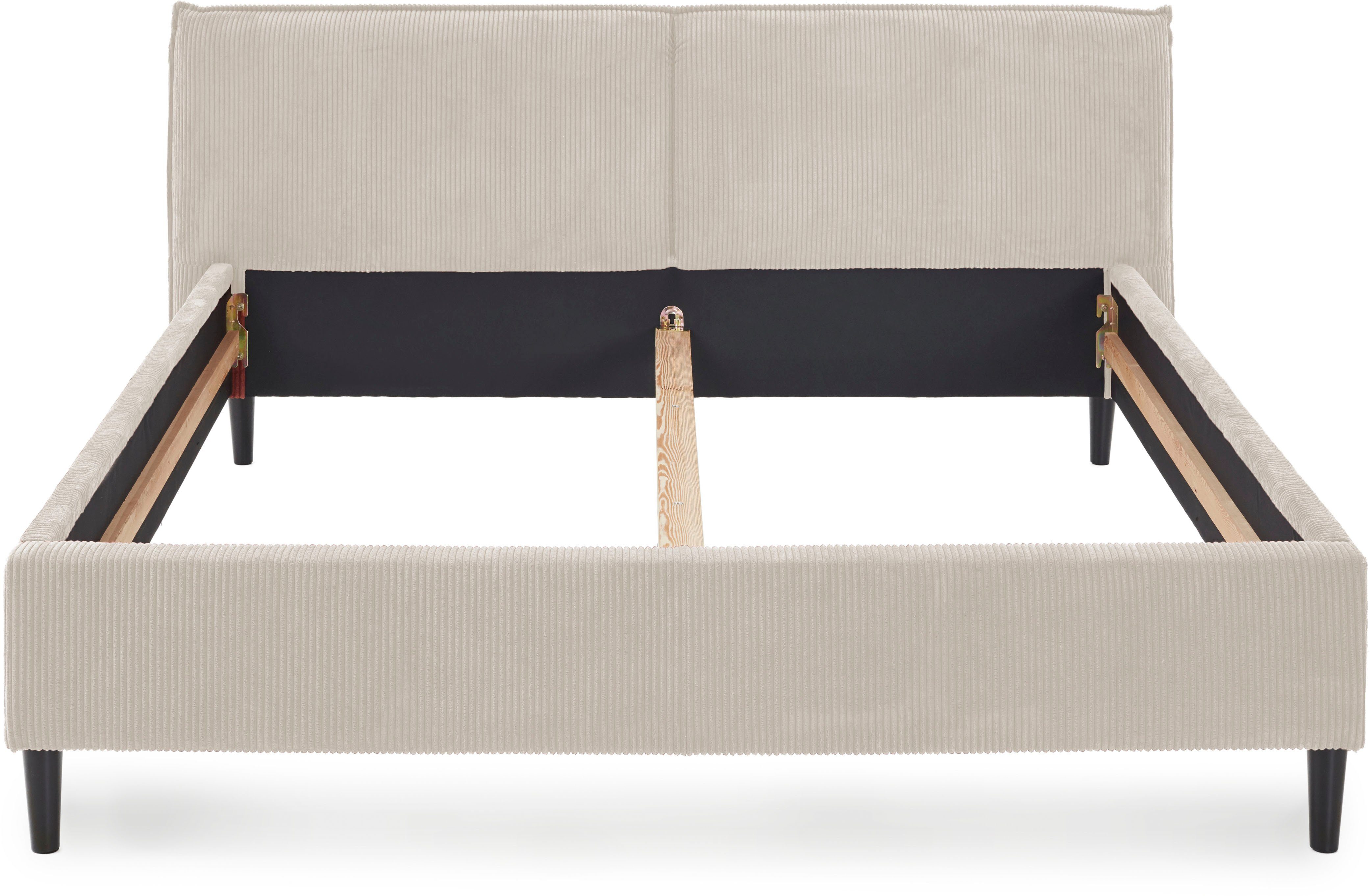 Home affaire Polsterbett Brookfield, mit Cordbezug und hoher Belastbarkeit