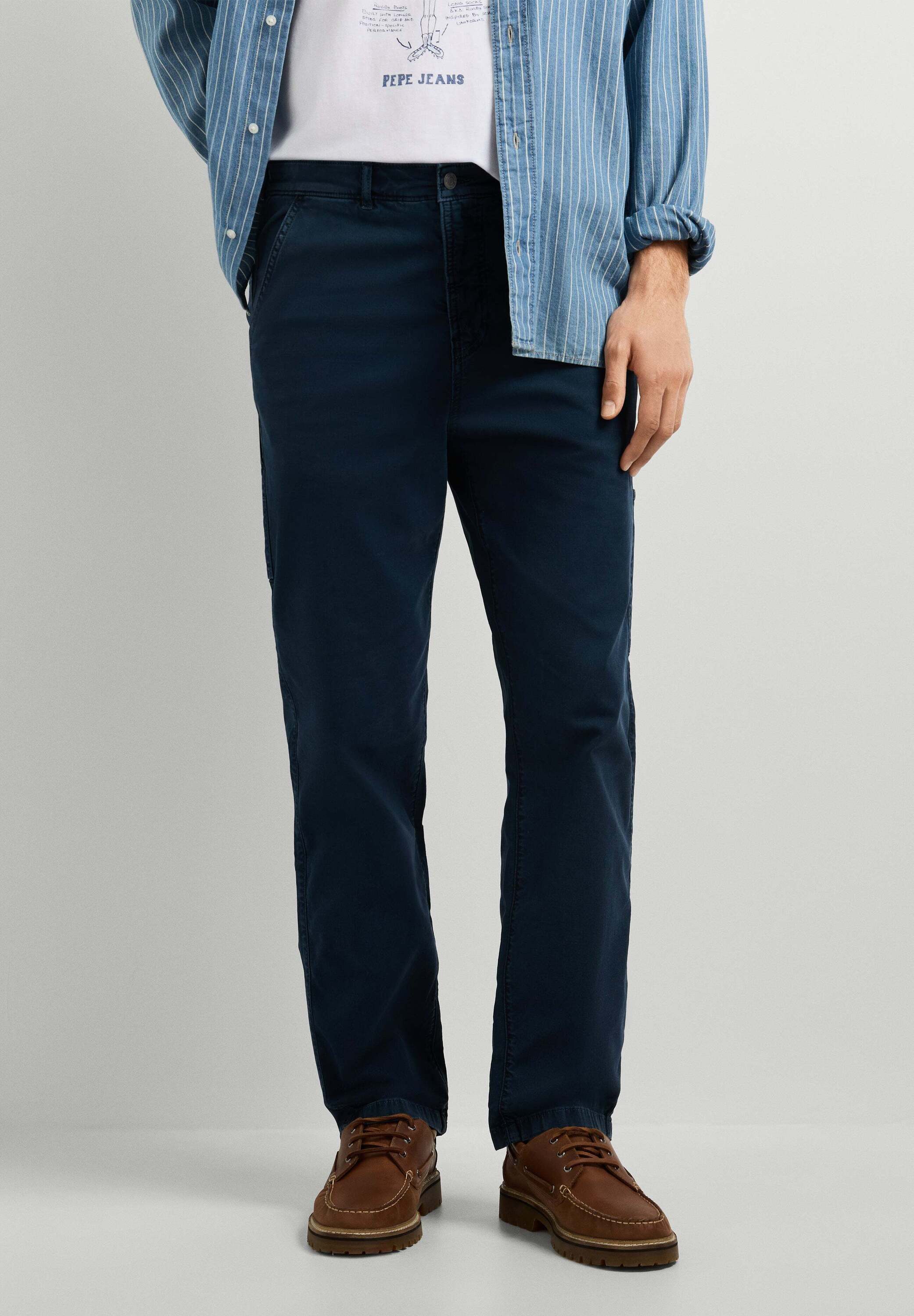 Pepe Jeans Funktionshose trousers RELAXED WASHED CARPENTER CANVAS PANT