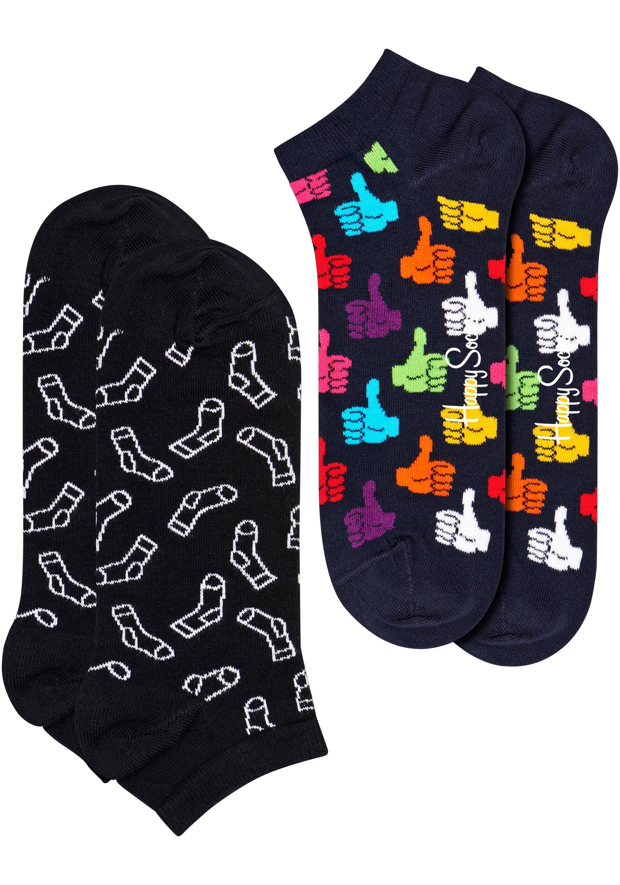 Beliebte Neuheiten sind online zu Happy Socks Kurzsocken Low Thumbs 2-Paar) (Packung, Up Sock