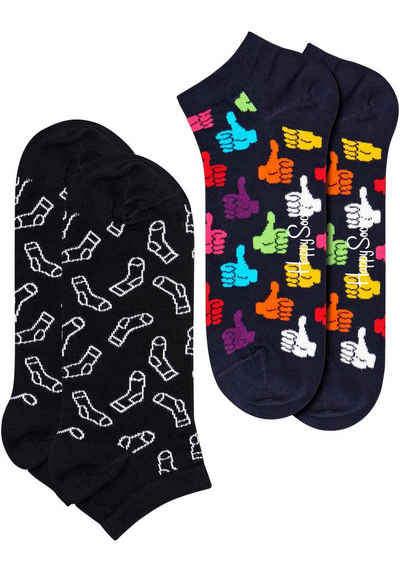 Happy Socks Kurzsocken (Packung, 2-Paar) Thumbs Up Low Sock