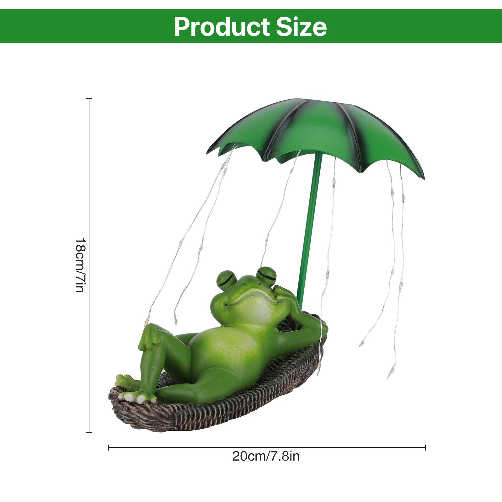 BlingBin Gartenfigur Frosch Figuren Draußen Solar günstig online kaufen