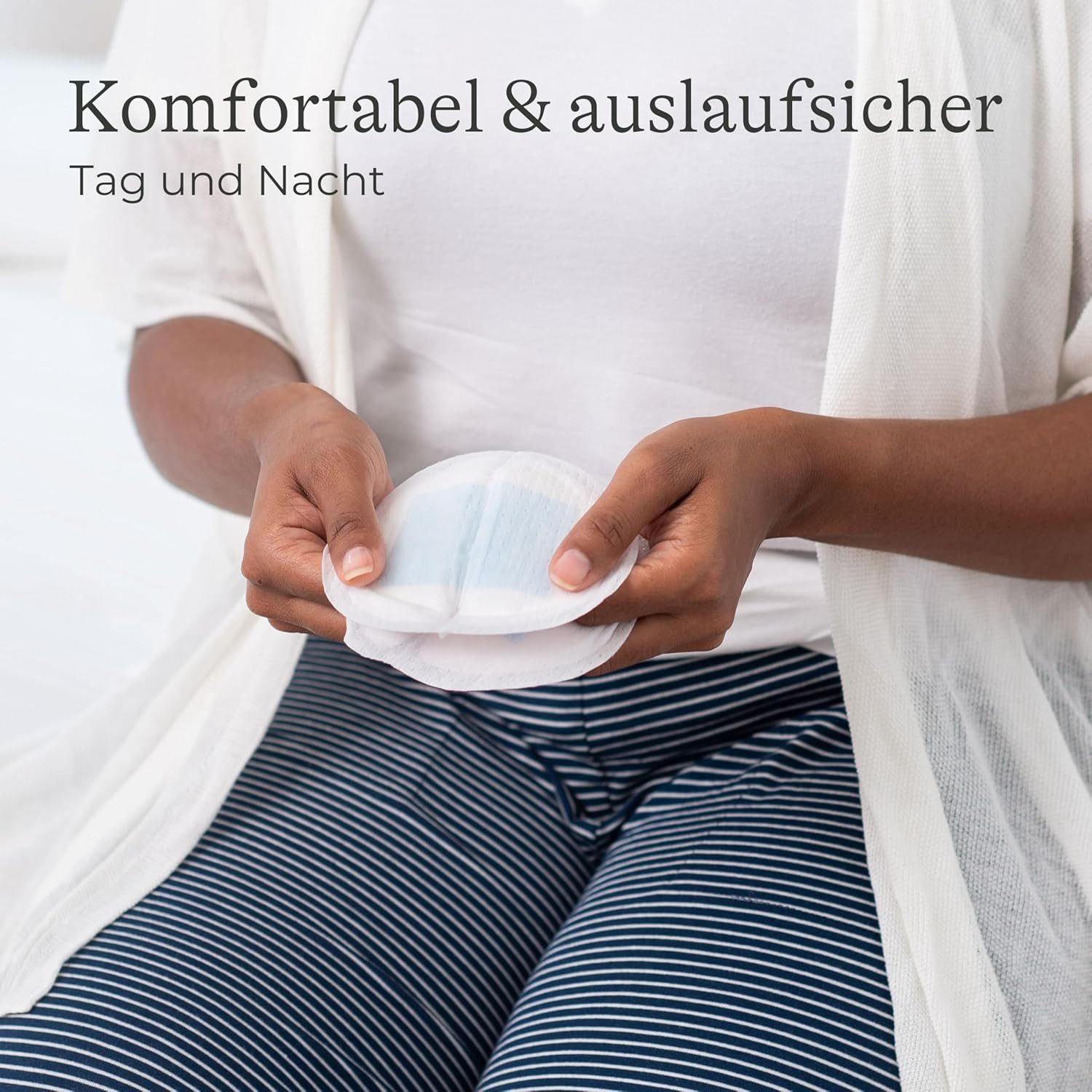 Lansinoh BH-Stilleinlagen Blue Lock, 100 Stück, Schnelle Feuchtigkeitsaufnahme, Hohe Saugkraft, 100-St., Ultradünne Einweg-Stilleinlagen mit Blue Lock™-Technologie