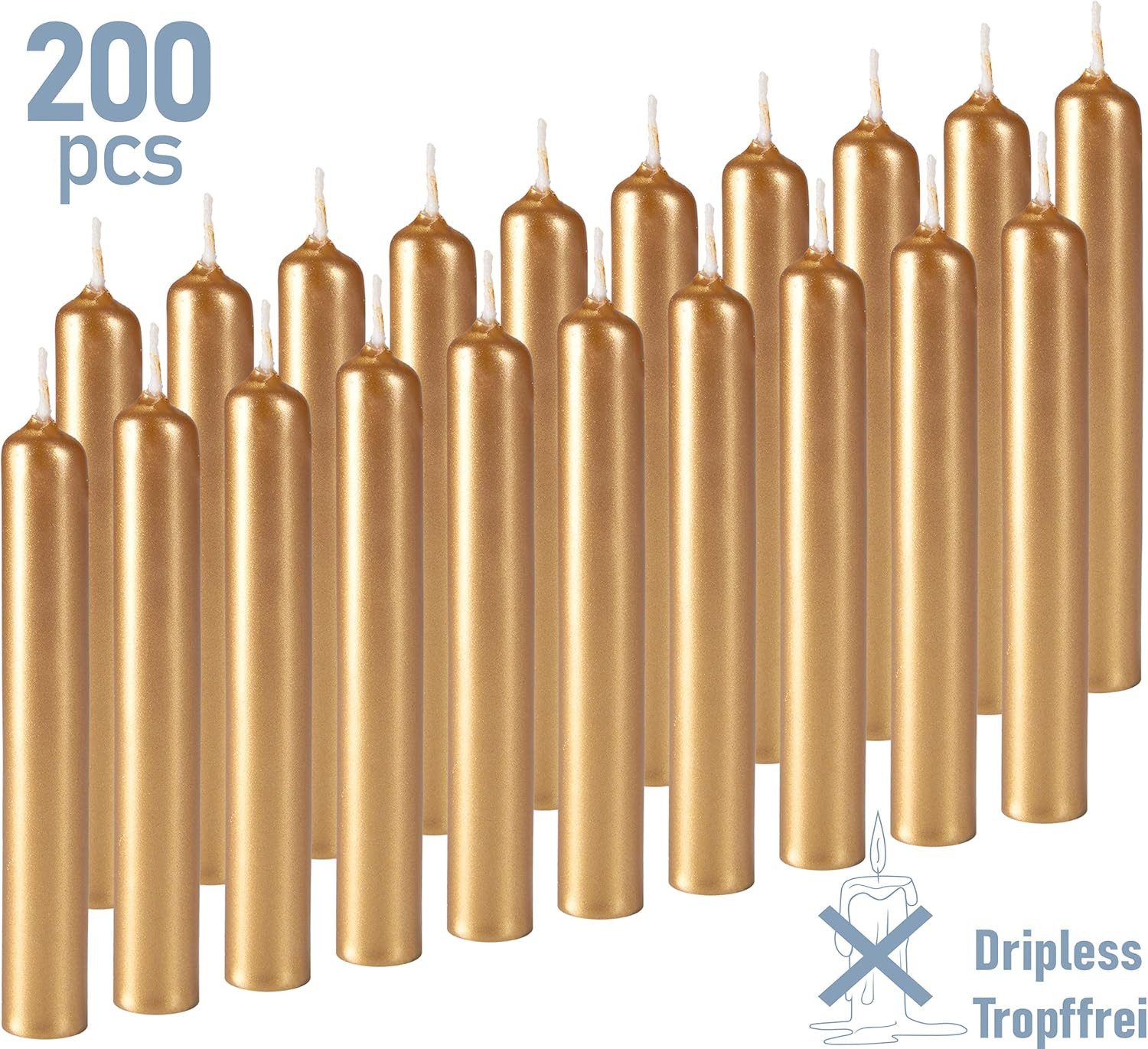 BRUBAKER Spitzkerze 20er Pack Geburtstagskerzen 9,5 cm - Geburtstag Spitzke günstig online kaufen