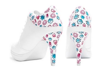 Missy Rockz BACTERIA white / multicolor High-Heel-Stiefelette Absatzhöhe: 8,5 cm