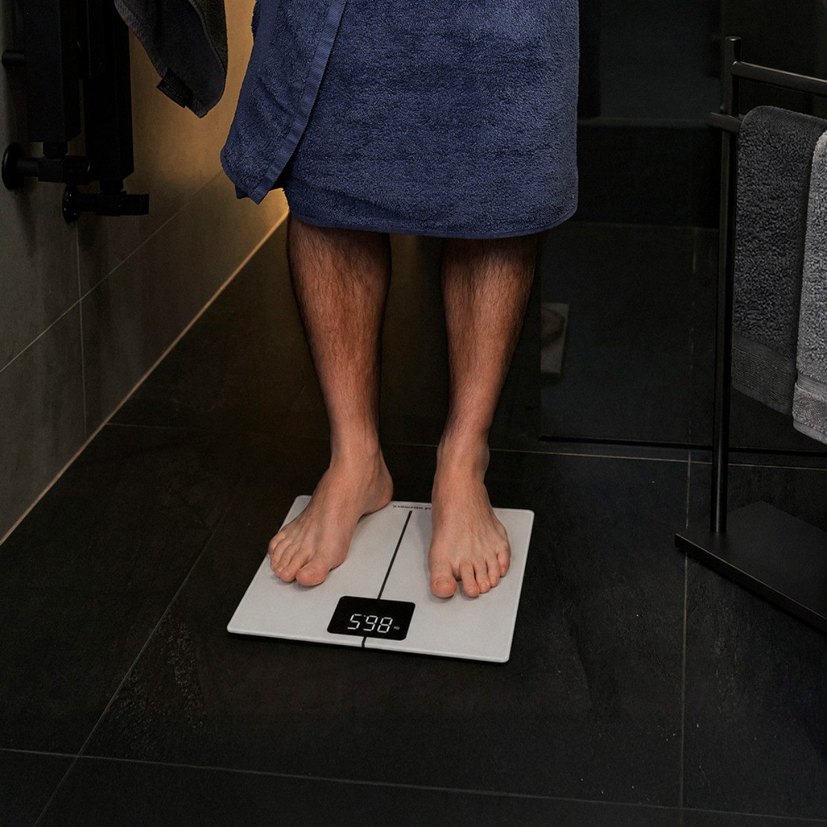 Wozinsky Personenwaage WIWL-180, Bluetooth Waage mit BMI und 8 Nutzerprofilen