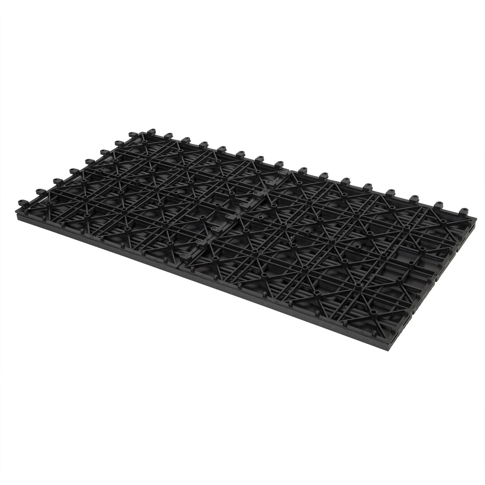 EUGAD WPC-Fliesen, 12 St., Klickfliesen in Holzoptik 30×60 cm für 2m²