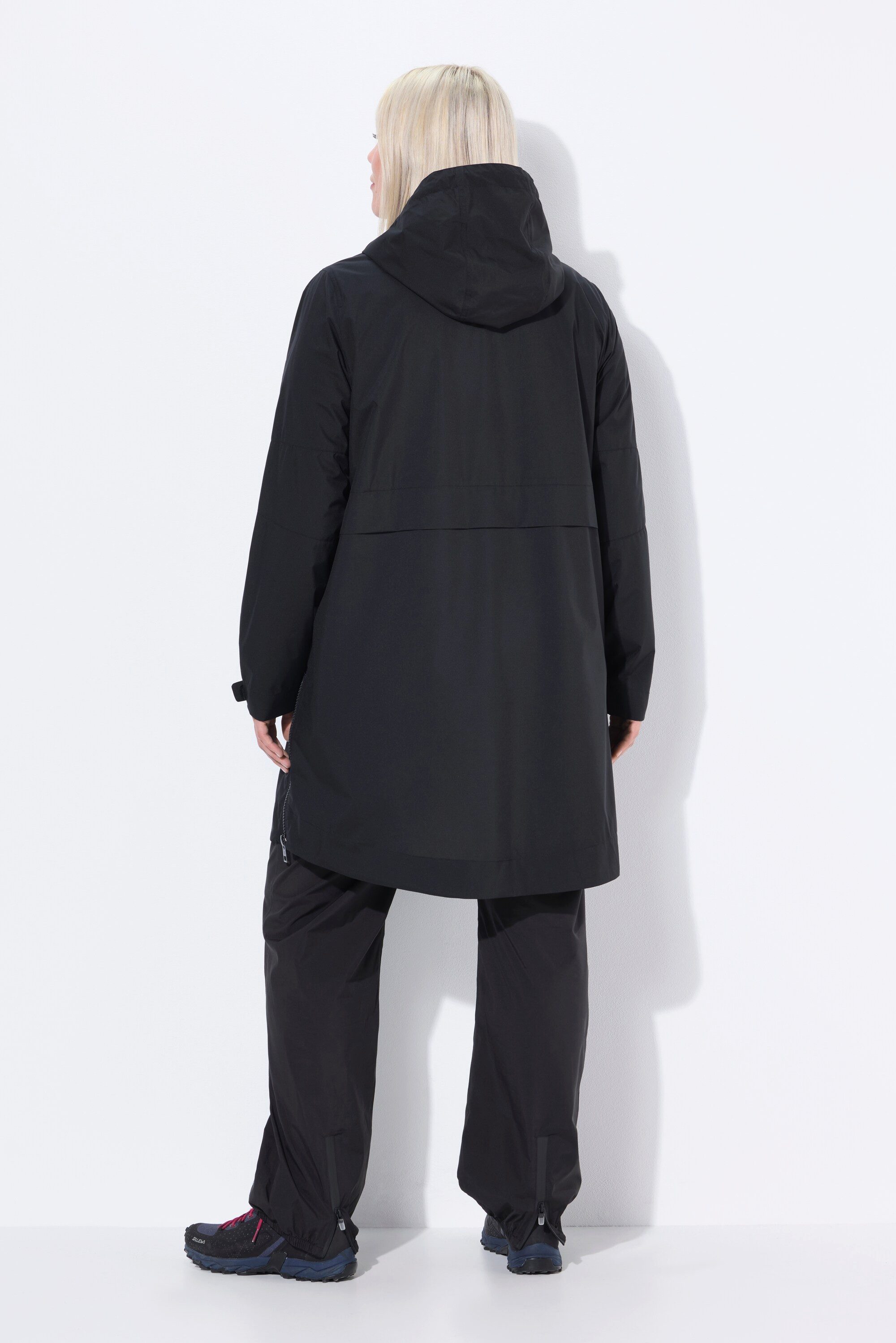 Ulla Popken Wintermantel Regenmantel wasserdicht A-Linie Seiten-Zipper