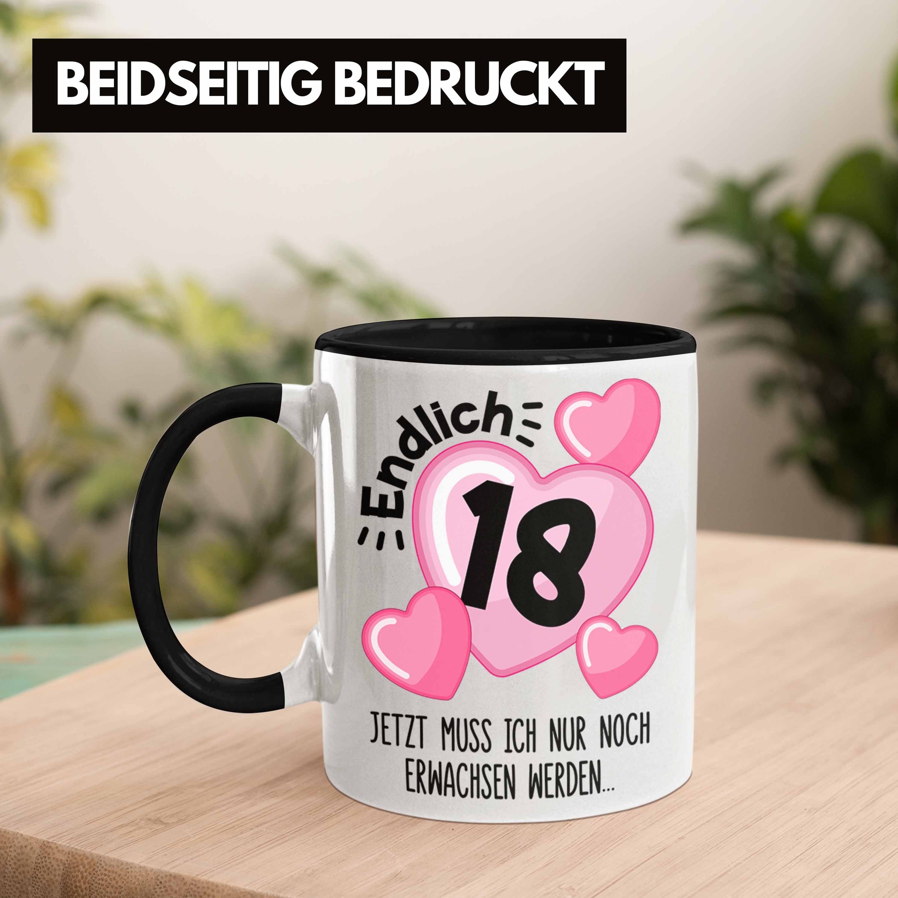 Trendation Tasse Trendation - 18. Geburtstag Tasse Geschenk Mädchen Geschenkidee Lustig Spruch 18 Geschenke Geschenkideen zum 18 Bday 18er – Bild 3 von 5