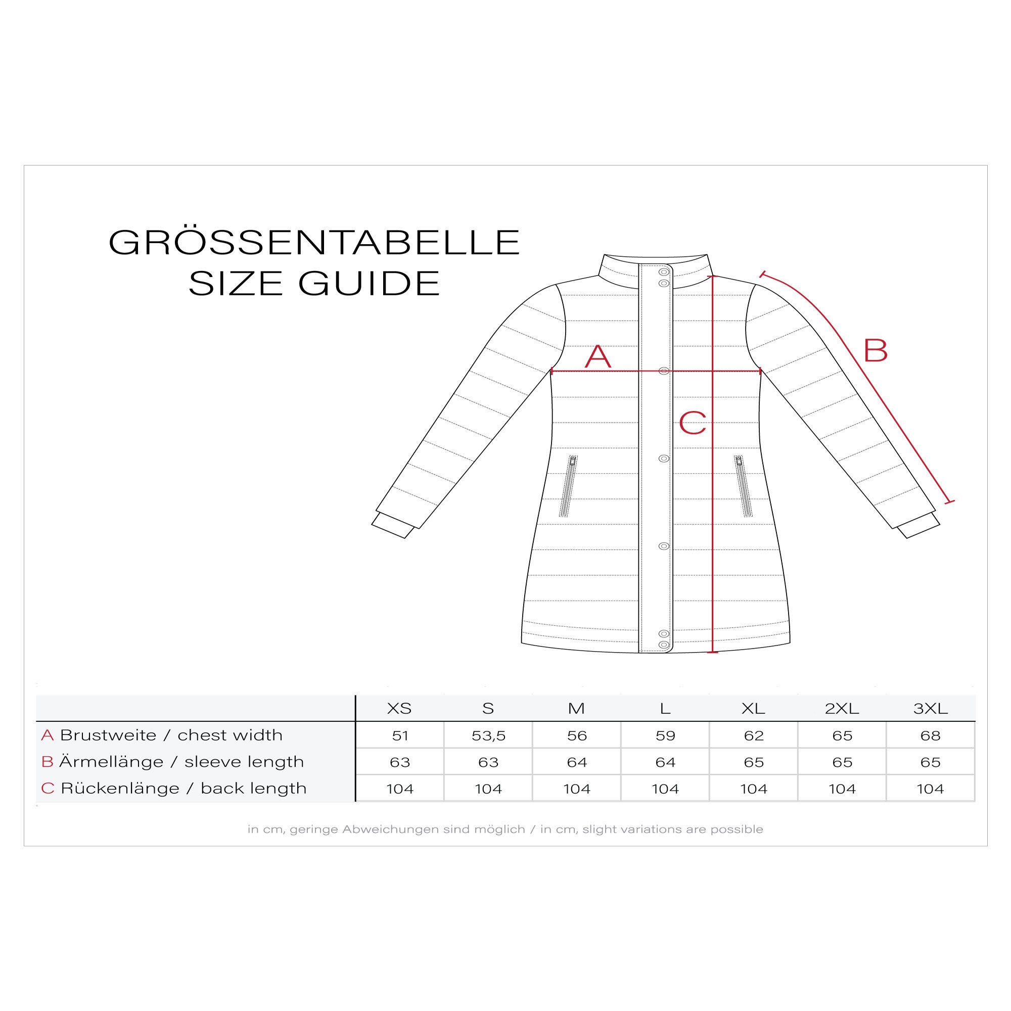 Navahoo Winterjacke Mondmaedchen Extra langer Schnitt mit seitlichen Schlitzen