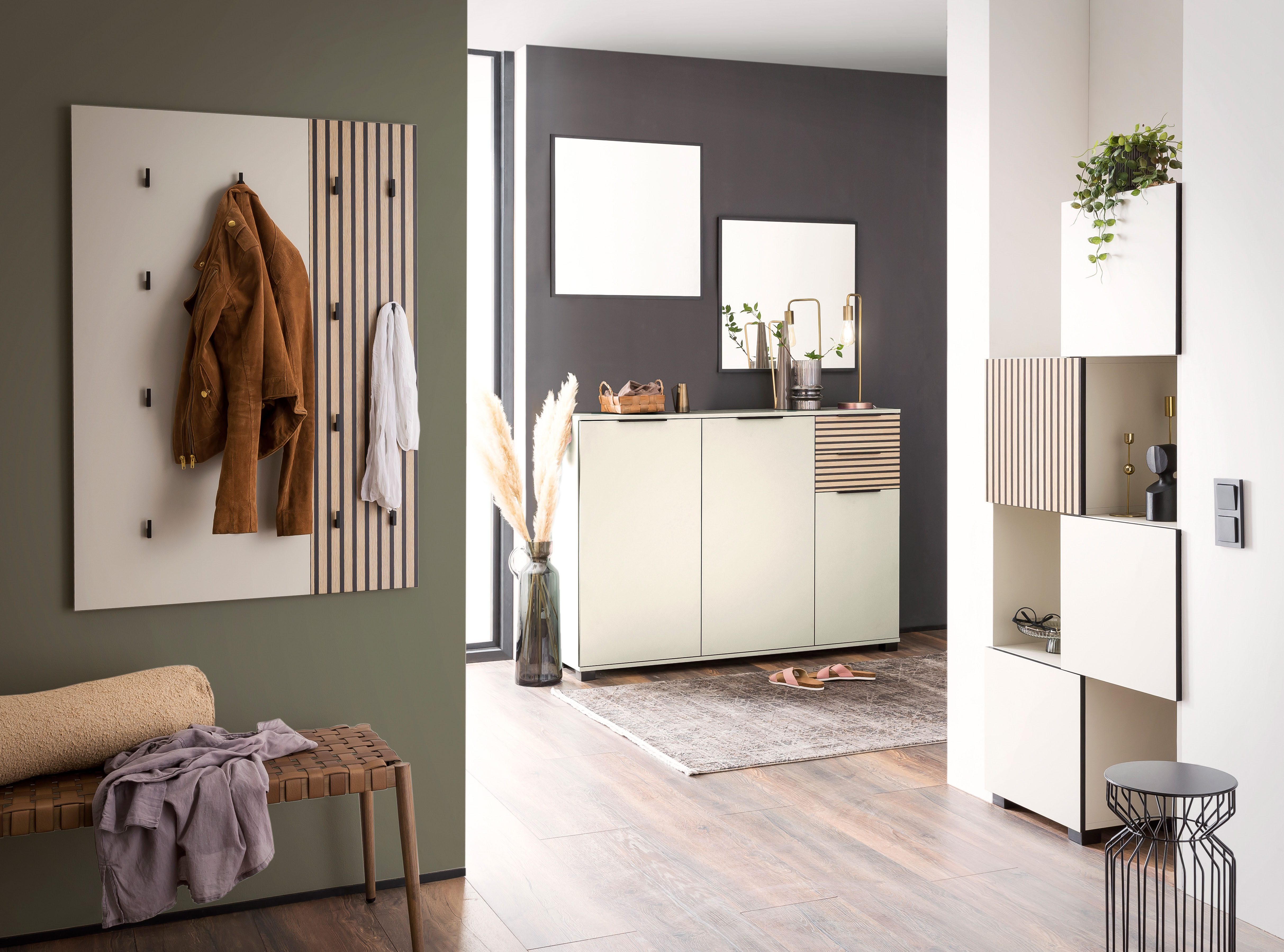 welltime Garderobenpaneel Alexa, Breite 24 cm made in Germany, Mit Akustikp günstig online kaufen