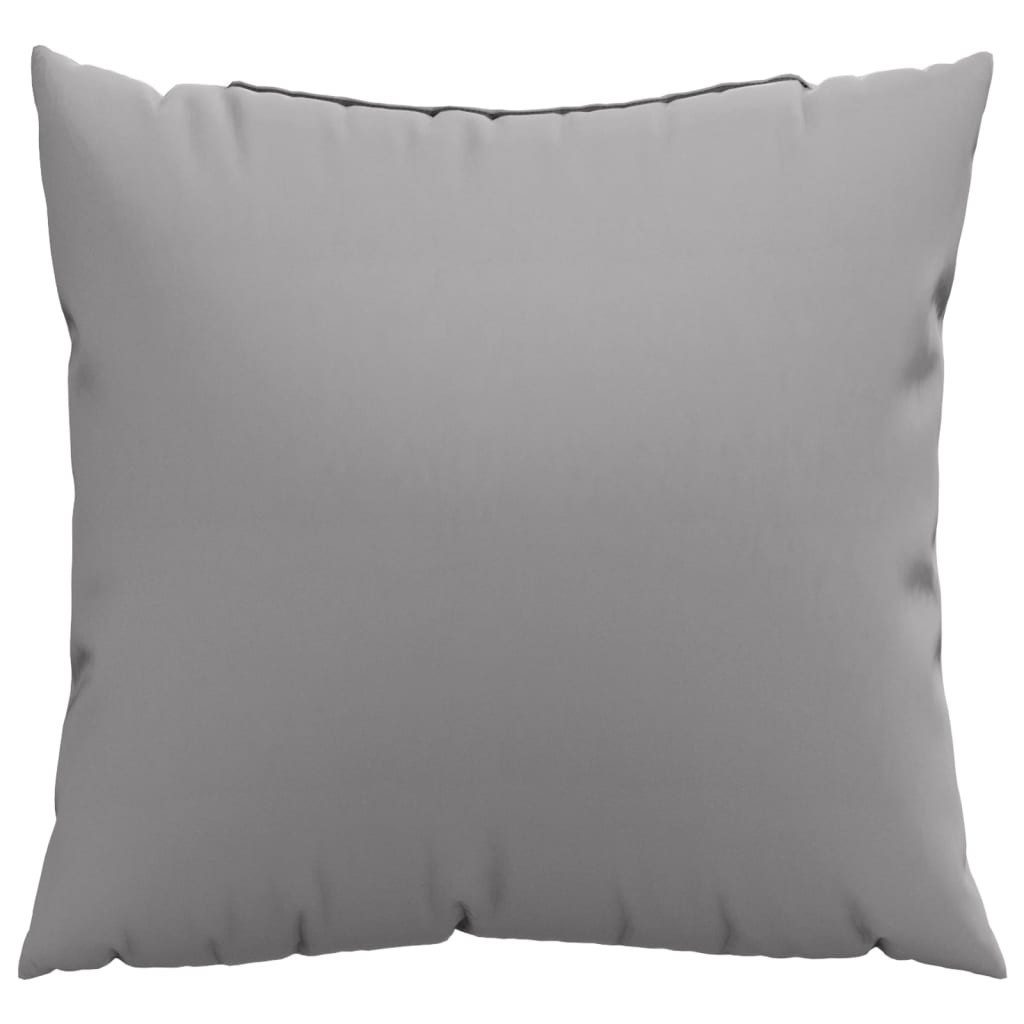 vidaXL Sitzauflage Sofakissen 4 Stk. Grau 40x40 cm Stoff, (4 St)