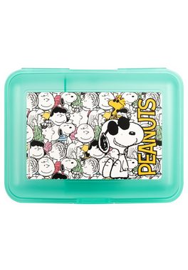United Labels® Lunchbox The Peanuts Brotdose mit Trennwand Grün, Kunststoff (PP)