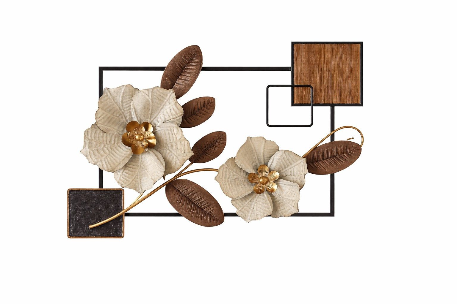 moebel-direkt-online Wanddekoobjekt Moderne 3-D-Wanddekoration aus Metall