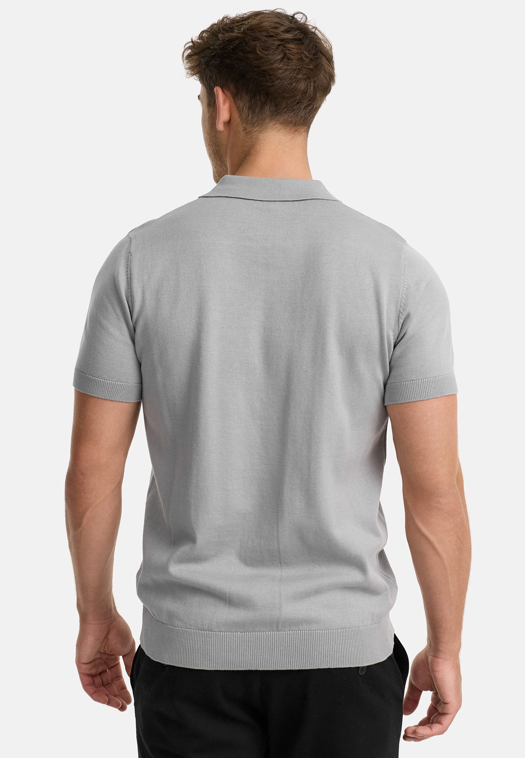Indicode Poloshirt Herren INSago Polo Shirt Herrenshirt Kurzarm-Poloshirt mit Reißverschluss