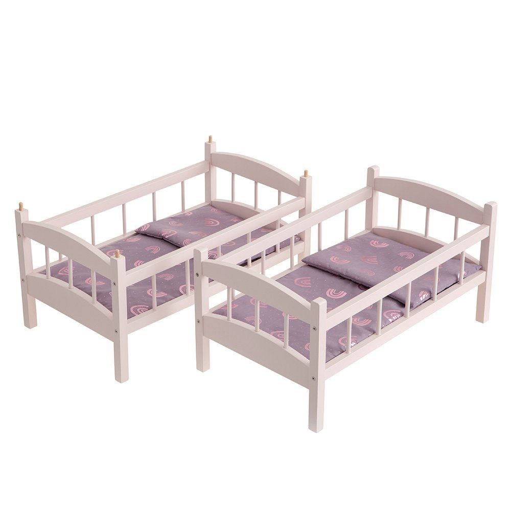 howa Puppenbett rainbow, Etagenbett teilbar inkl. Bettzeug