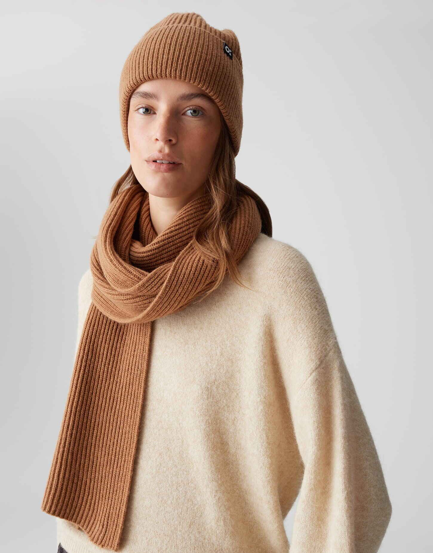 OPUS Strickschal AMANTICO mit Wollanteil, one size, weicher Griff, Rippstru günstig online kaufen