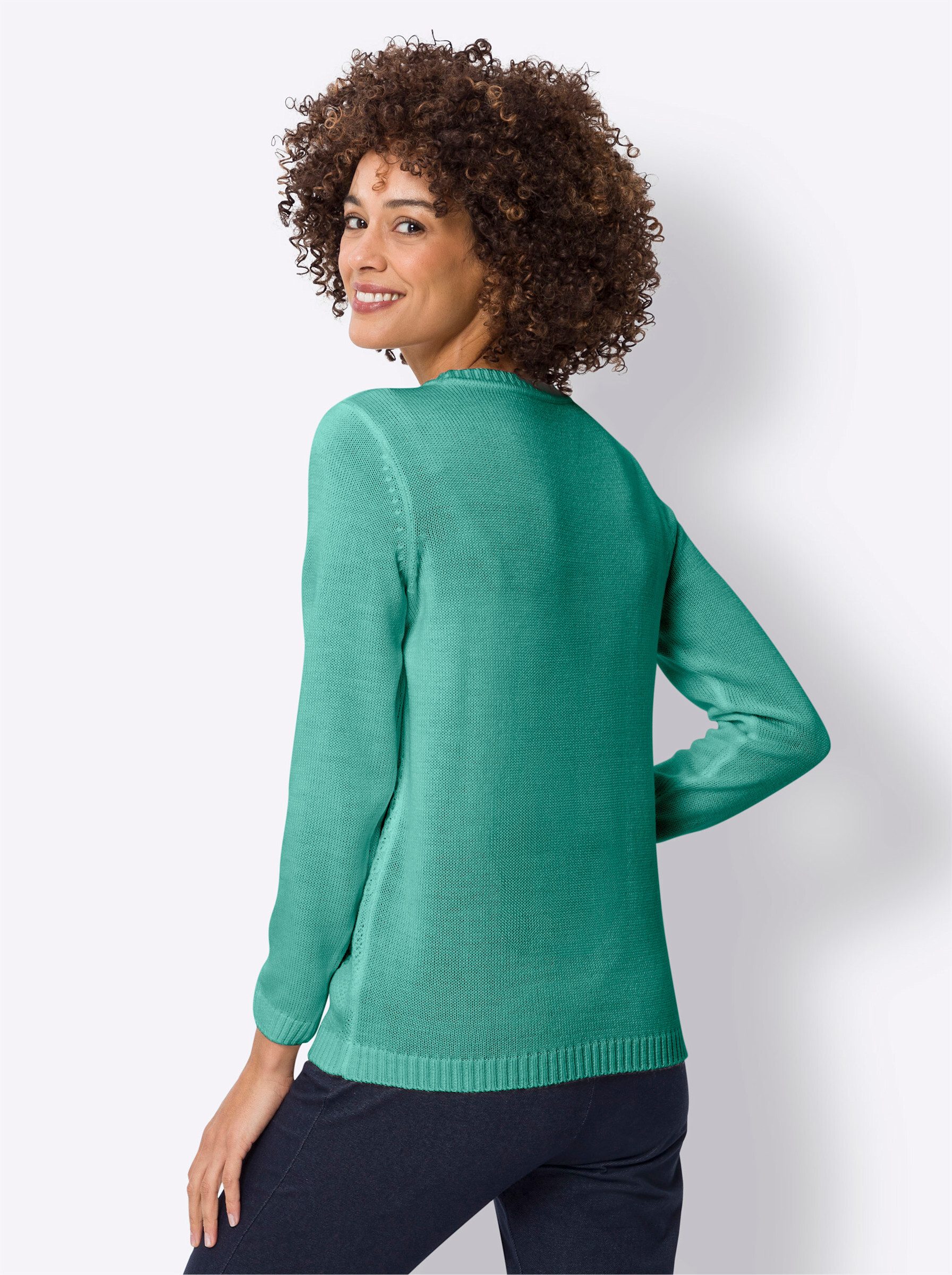 Sieh an! Strickpullover Langarm-Pullover günstig online kaufen