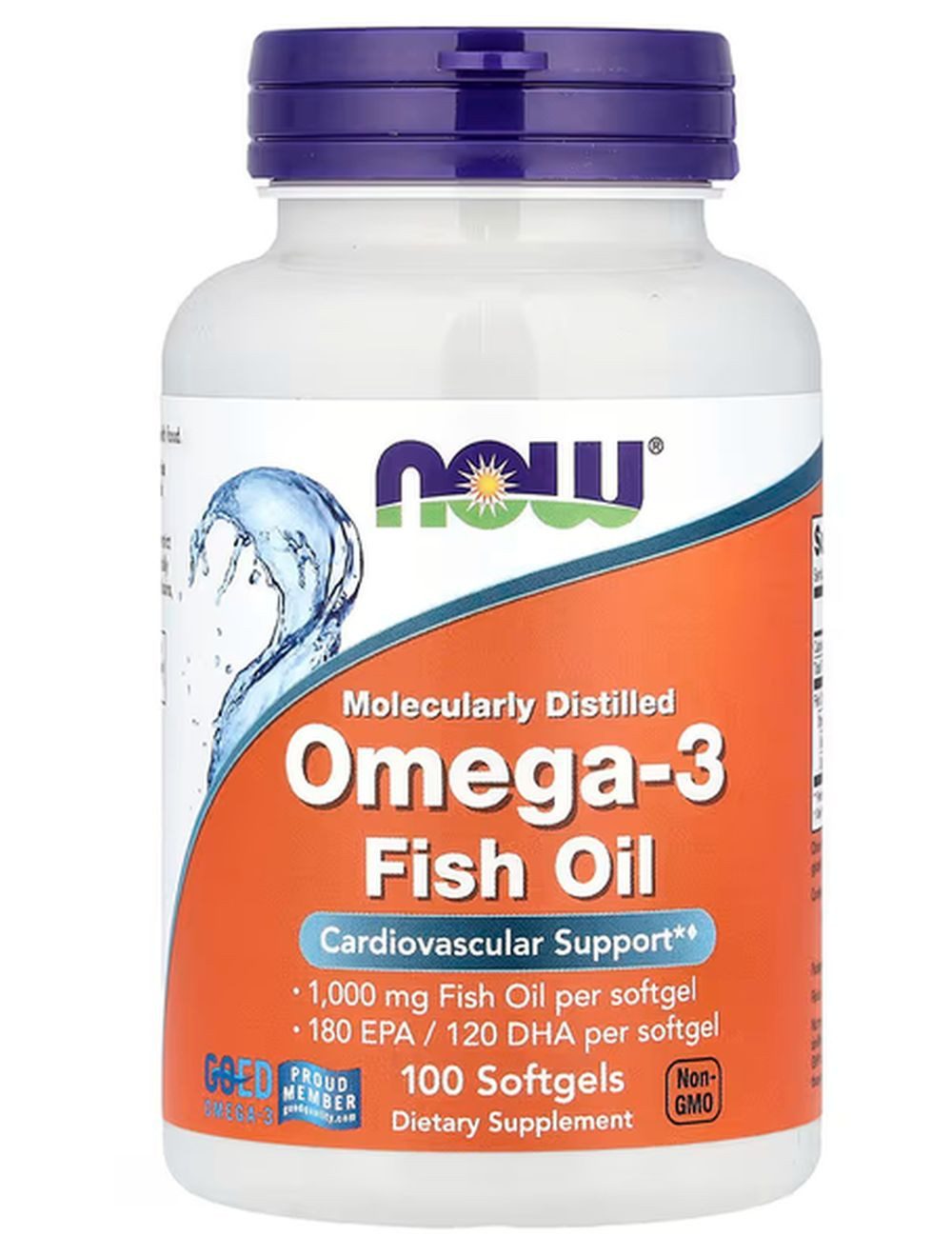 now foods Now Foods Molecularly Distilled Omega-3 - 100 Softgels Kapseln