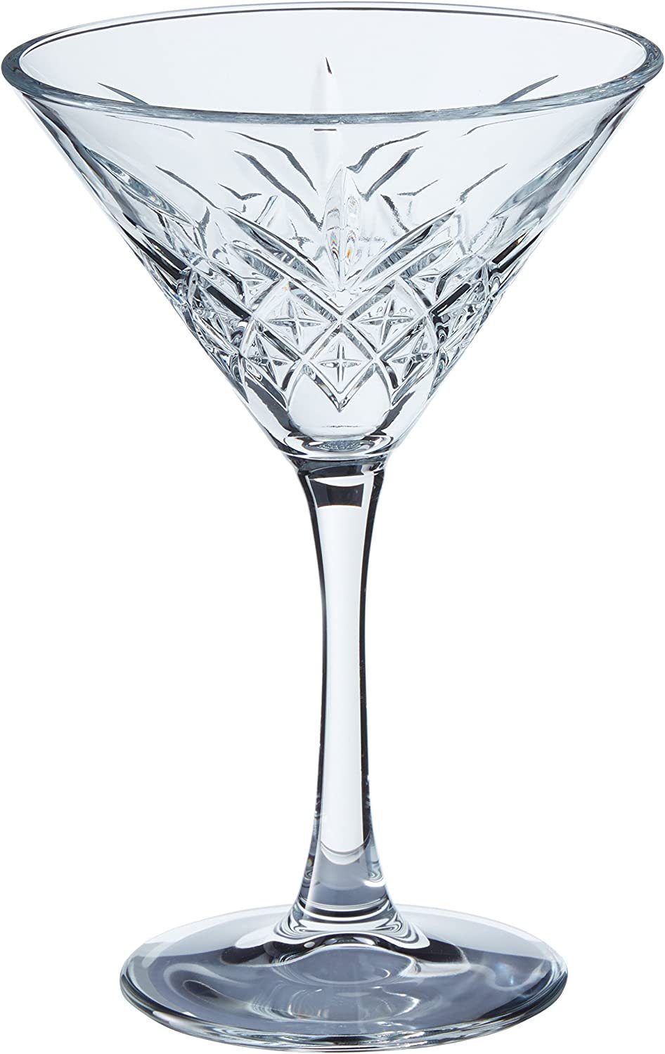 Pasabahce Скло-Set Timeless, Glas, 4 Teilig Cocktailglas, Sektglas-Set, 255 ml