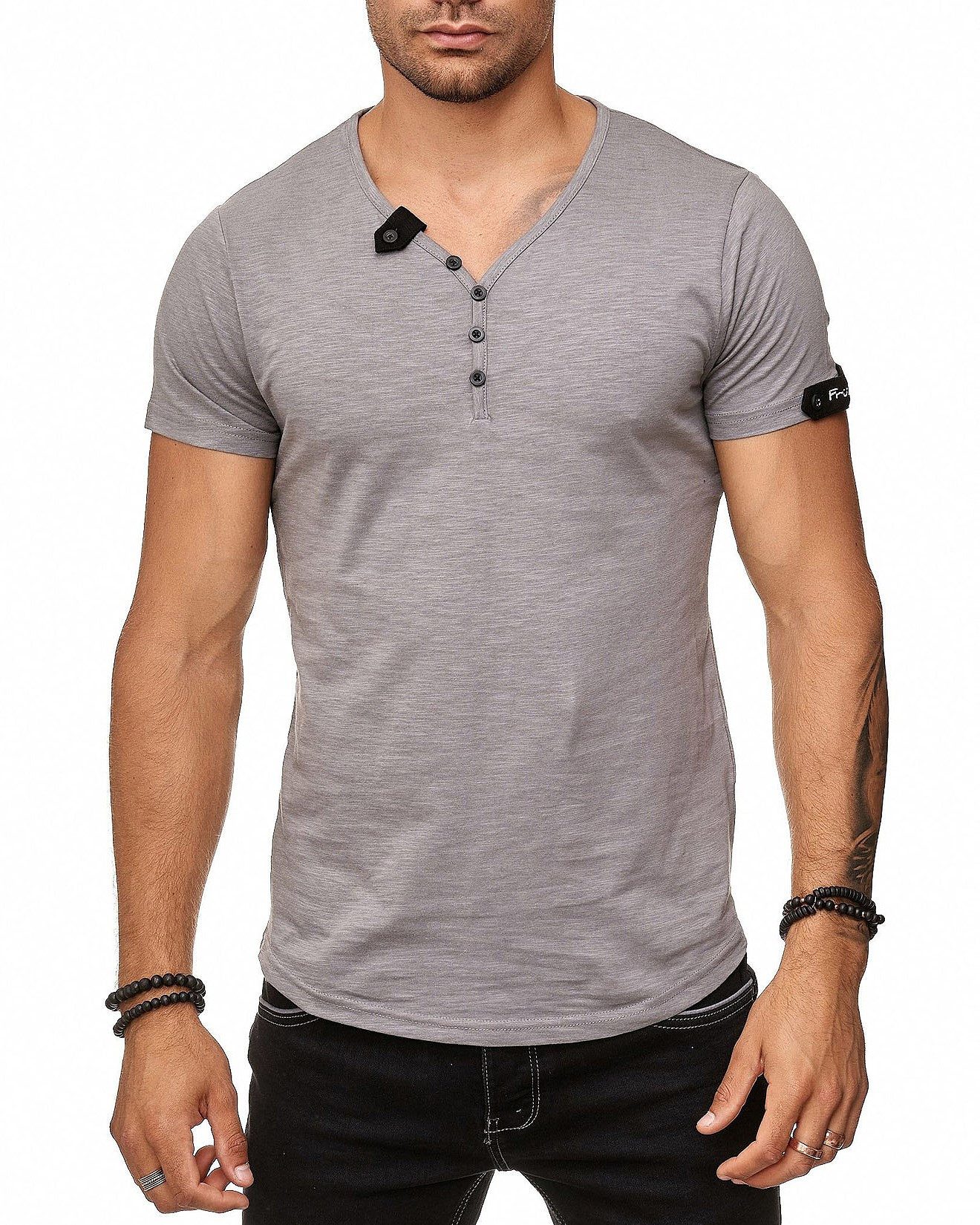 Früchtl T-Shirt mit modischer Knopfleiste günstig online kaufen