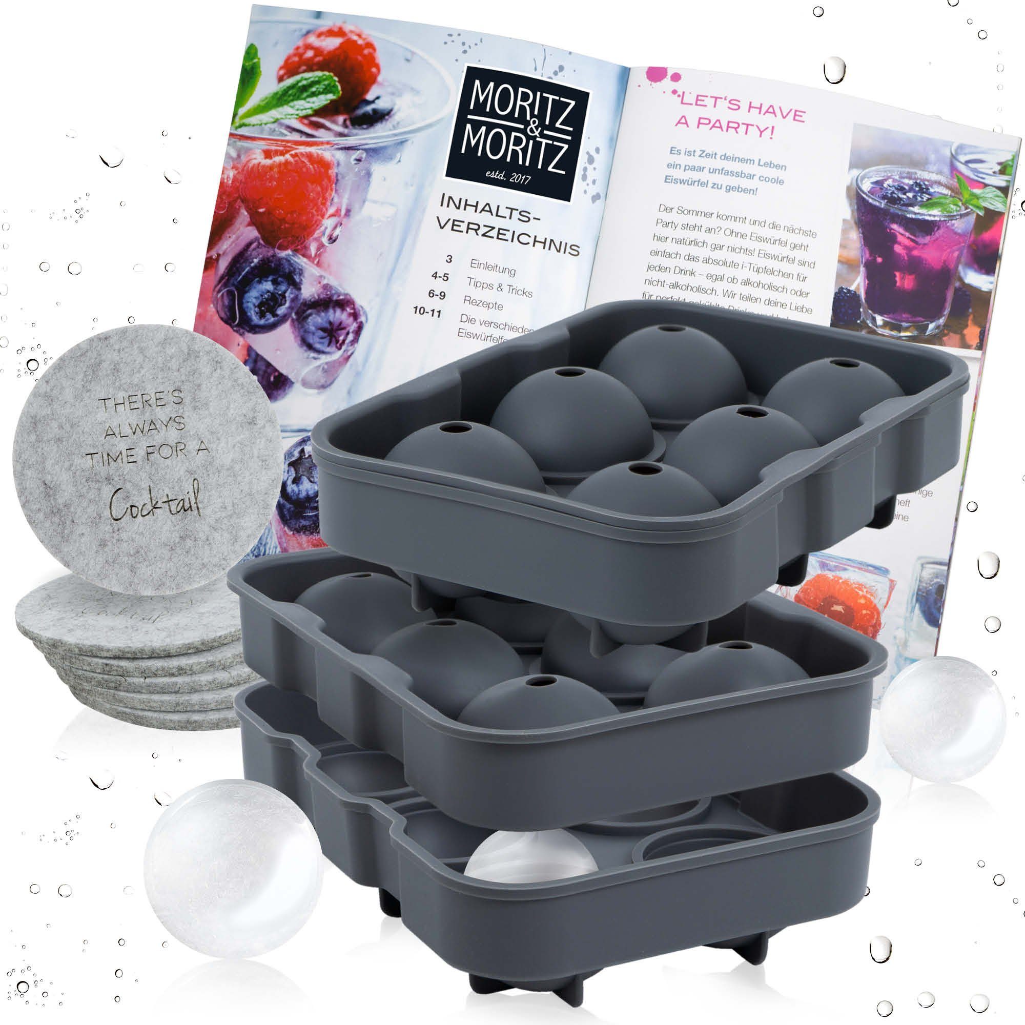 Eiswürfelform 33 Kugeln - Runde Eiskugeln Für Cocktails & Whisky