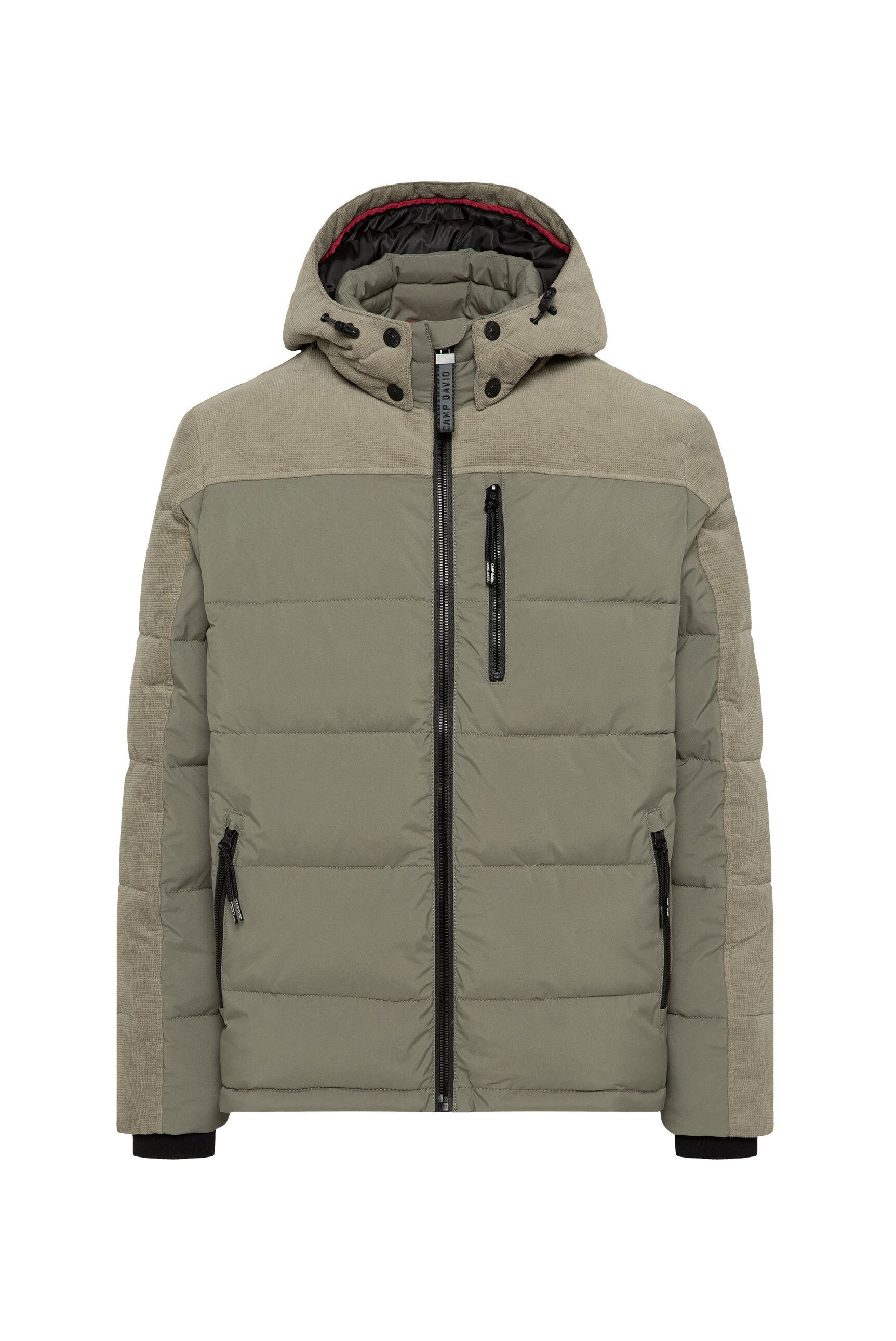 CAMP DAVID Winterjacke mit verstellbarem Gummizug im Saum günstig online kaufen