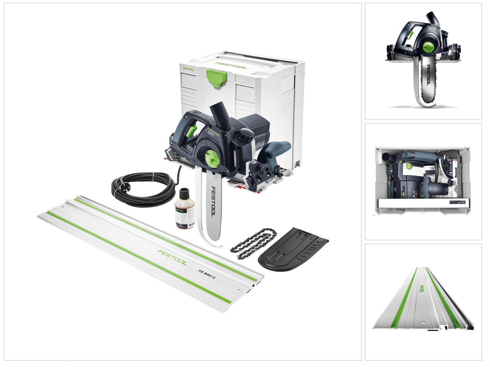 FESTOOL Benzin-Heckenschere SSU 200 EB-Plus-FS UNIVERS Schwertsäge 1600 W 200 mm + Systainer + Fü